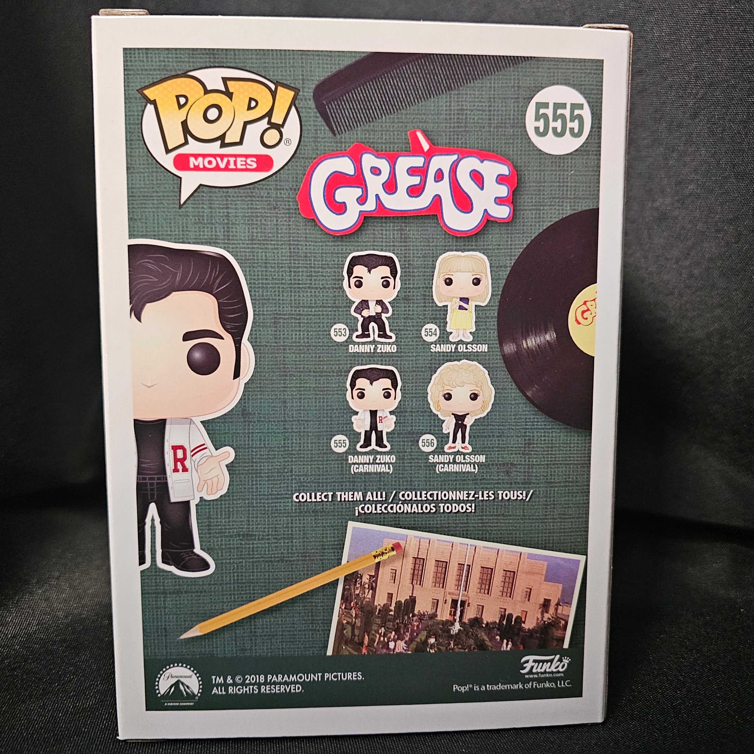 Grease Pop! Vinyl Figure Danny Zuko Carnival [555] - Fugitive Toys