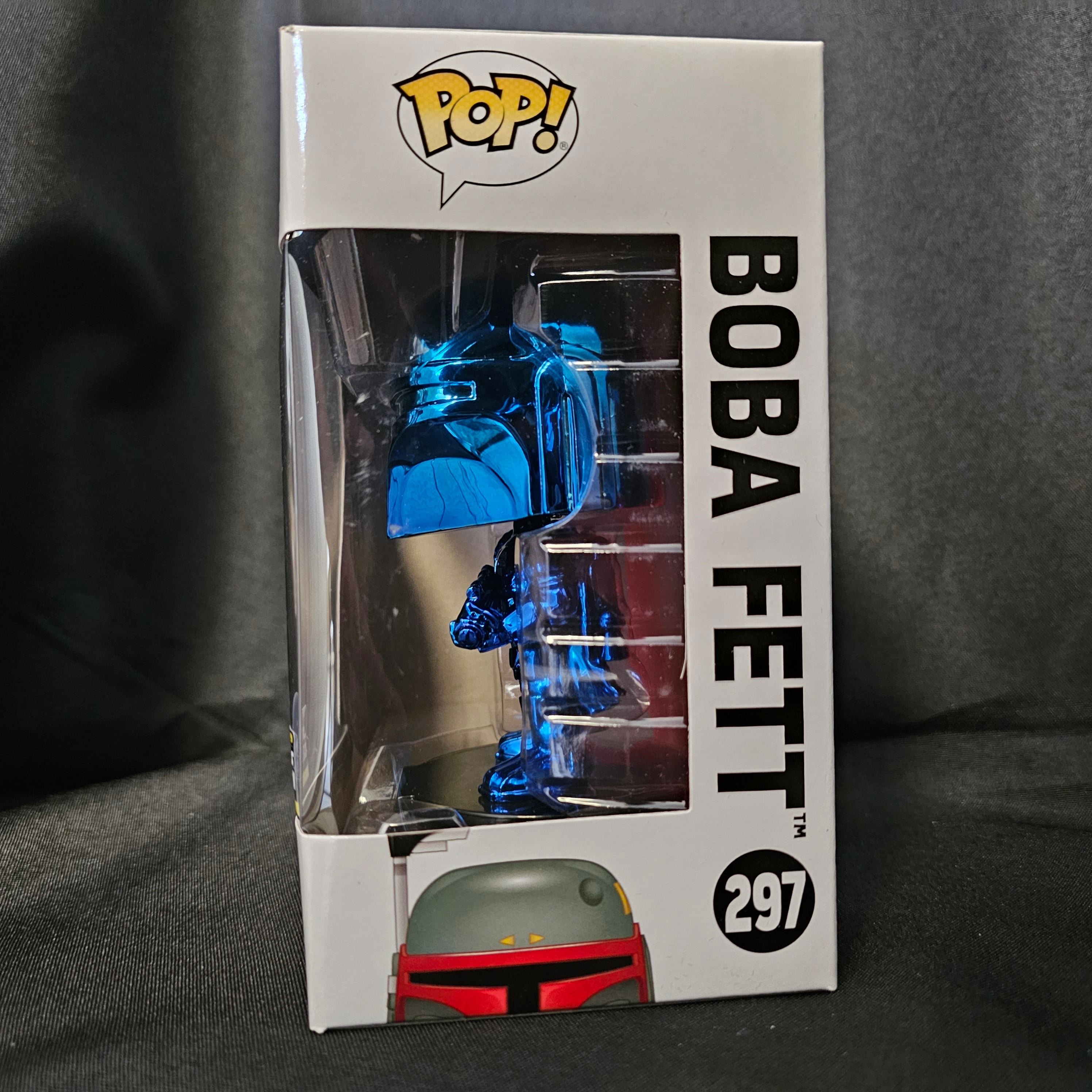 Star Wars Pop! Vinyl Figure Boba Fett [Blue Chrome] [Star Wars Celebration 2019] [297] - Fugitive Toys