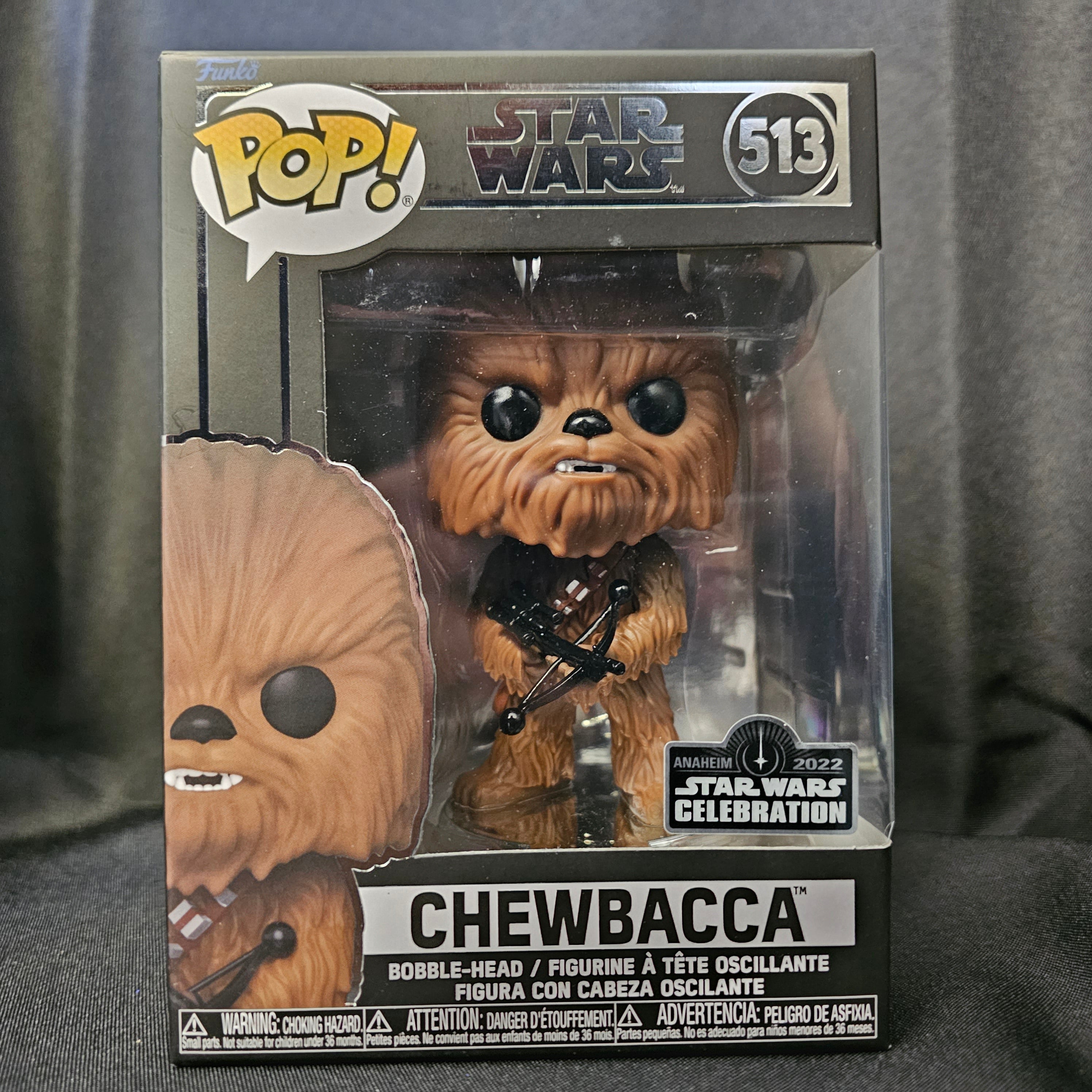 Star Wars Pop! Vinyl Figure Chewbacca [Episode IV: A New Hope] [Star Wars Celebration 2022] [513] - Fugitive Toys