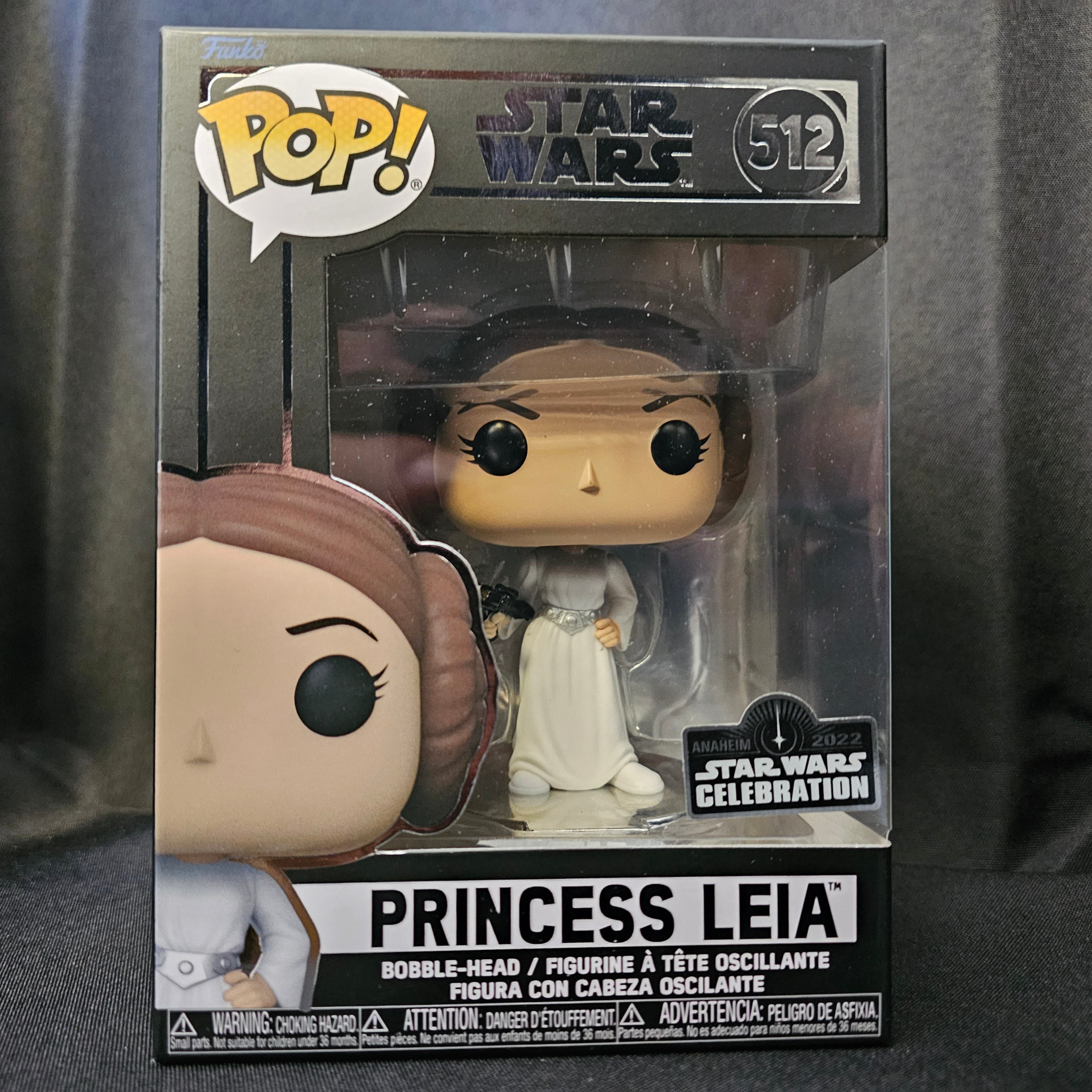 Star Wars Pop! Vinyl Figure Princess Leia [Episode IV: A New Hope] [Star Wars Celebration 2022] [512] - Fugitive Toys