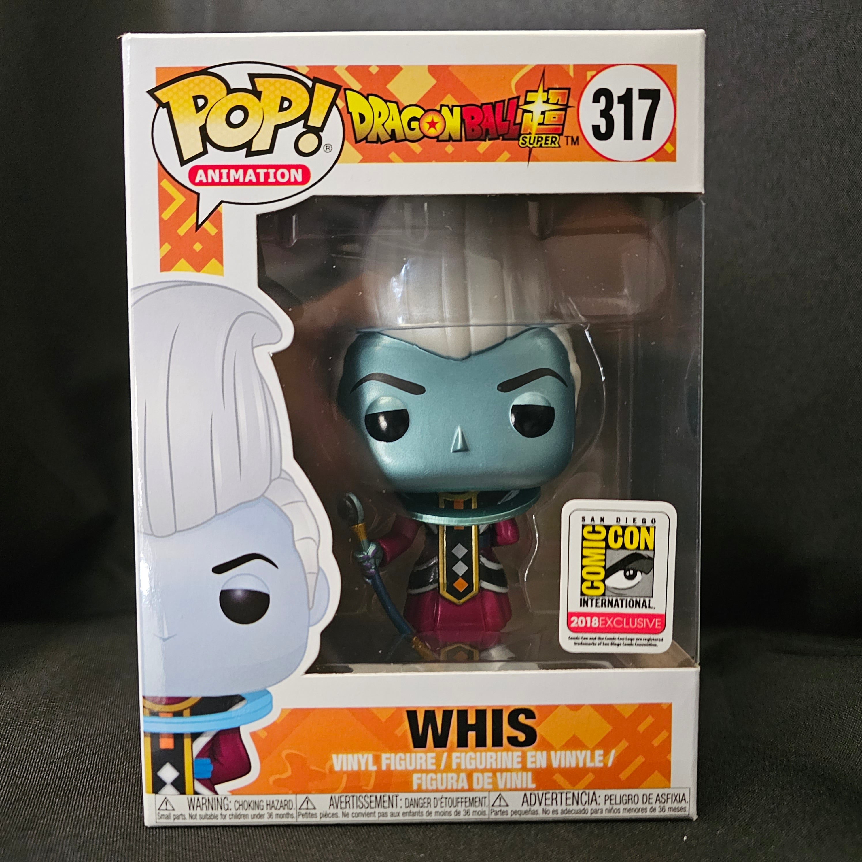 Dragon Ball Super Pop! Vinyl Figure Metallic Whis [SDCC 2018 Exclusive] [317] - Fugitive Toys