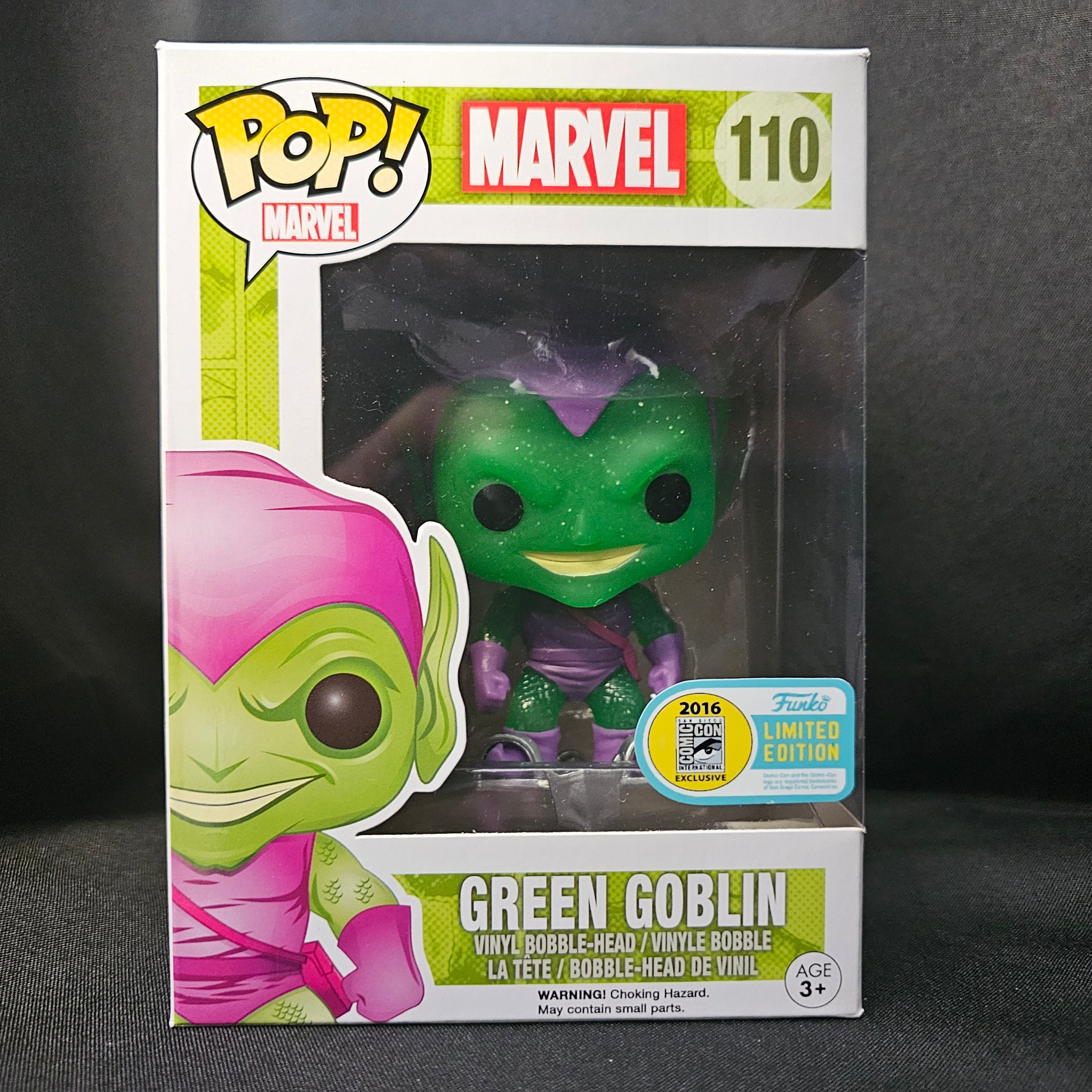 Marvel Pop! Vinyl Figure Green Goblin [Glitter] [SDCC 2016] [110] - Fugitive Toys