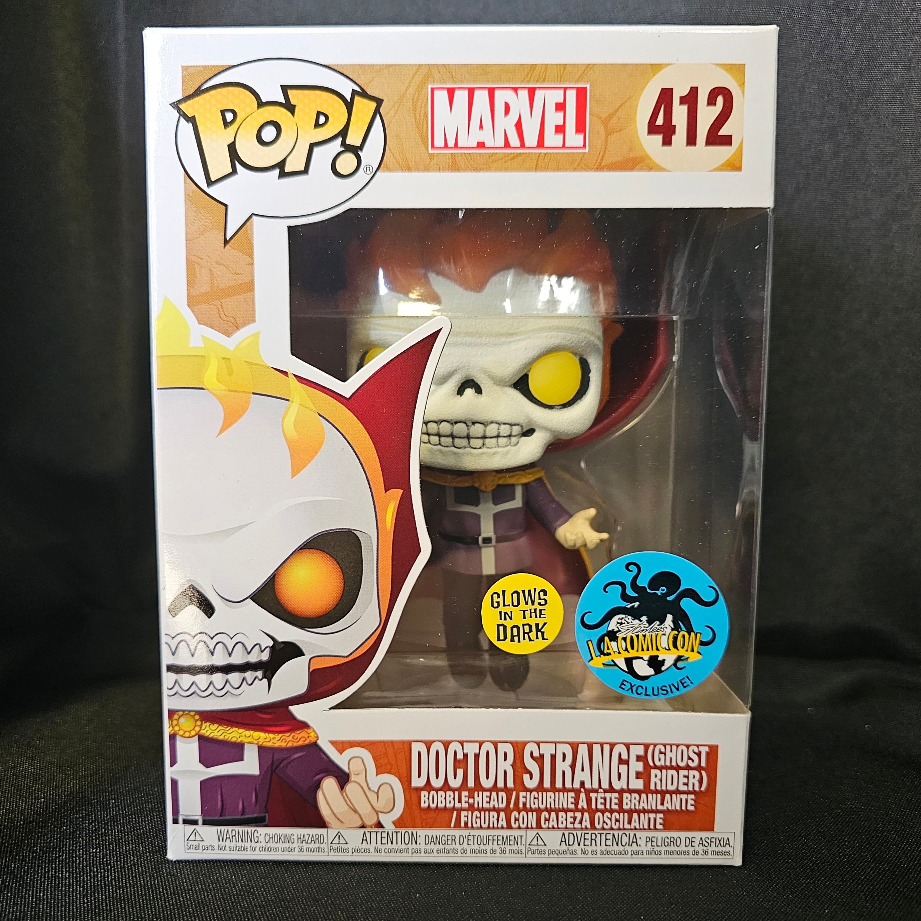 Marvel Pop! Vinyl Figure Doctor Strange [Ghost Rider] [GITD] [Comikaze] [412] - Fugitive Toys