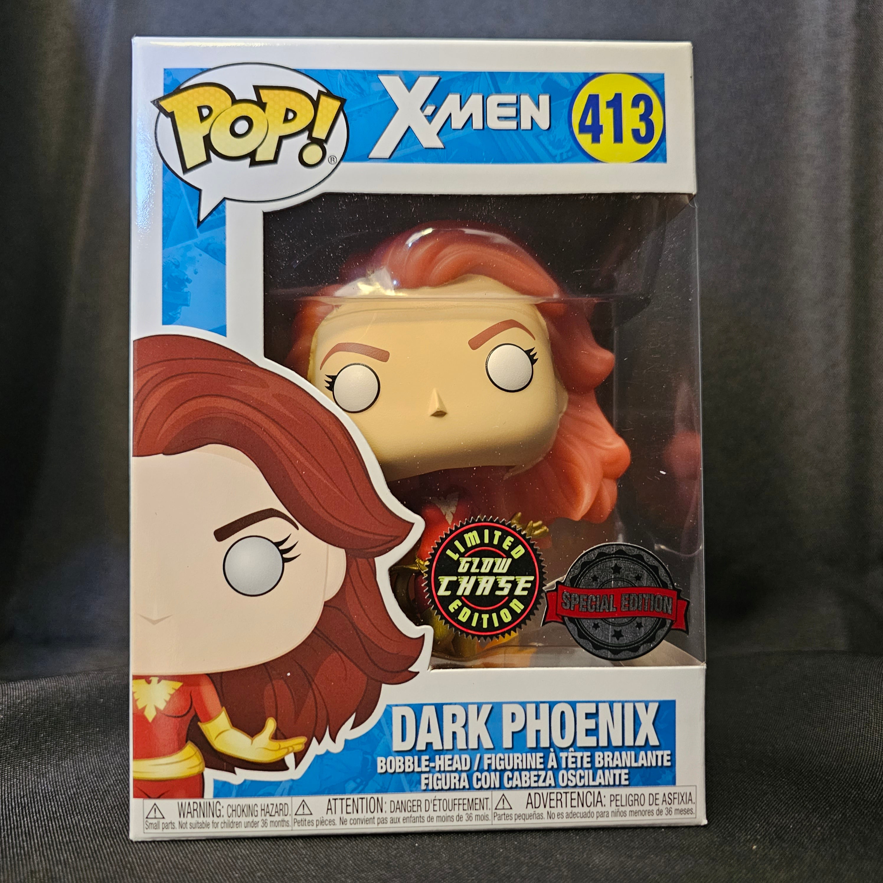 X-Men Pop! Vinyl Figure Dark Phoenix (Flame Wings) (Glow in the Dark) (Chase) [413] - Fugitive Toys