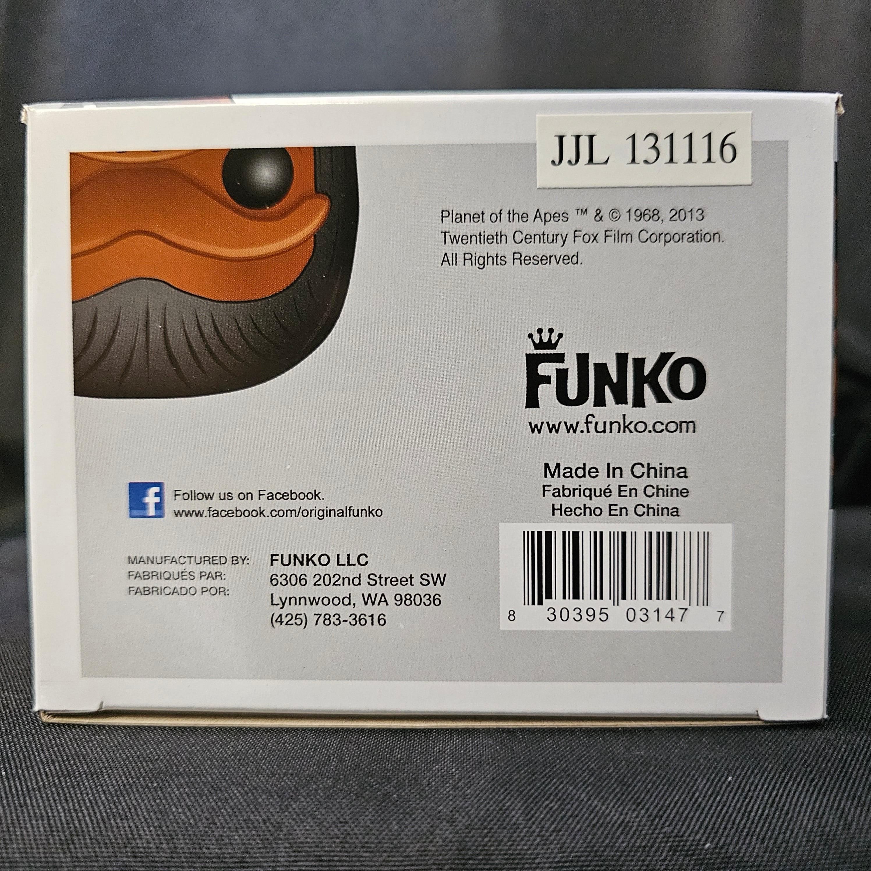 Movies Pop! Vinyl Figure Ape Soldier [Planet of the Apes] [29] - Fugitive Toys