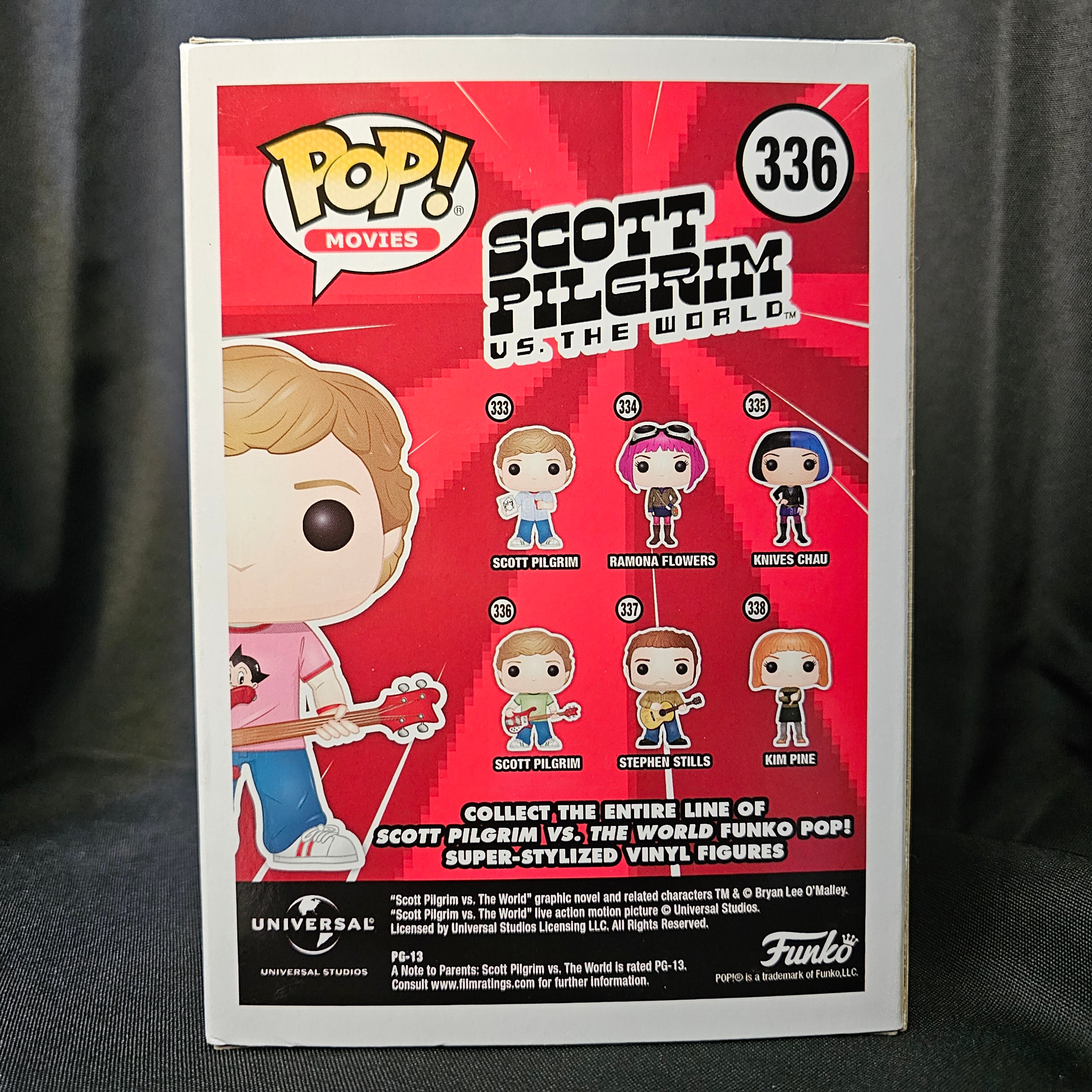 Scott Pilgrim vs. The World Pop! Vinyl Figure Scott Pilgrim with Guitar [Astro Boy Shirt] [NYCC 2016] [336] - Fugitive Toys