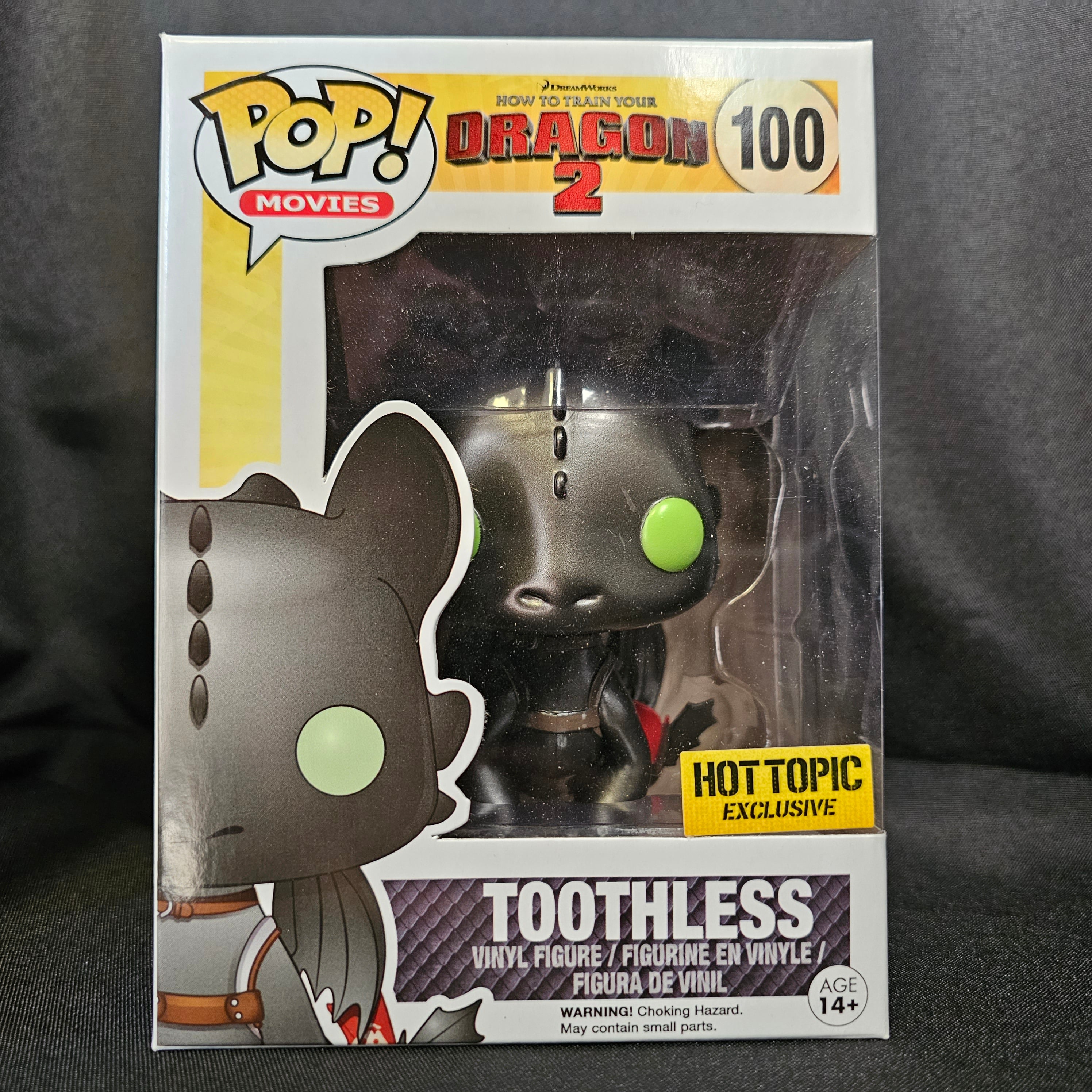 How To Train Your Dragon 2 Pop! Vinyl Figure Toothless Metallic [Hot Topic Exclusive] [100] - Fugitive Toys