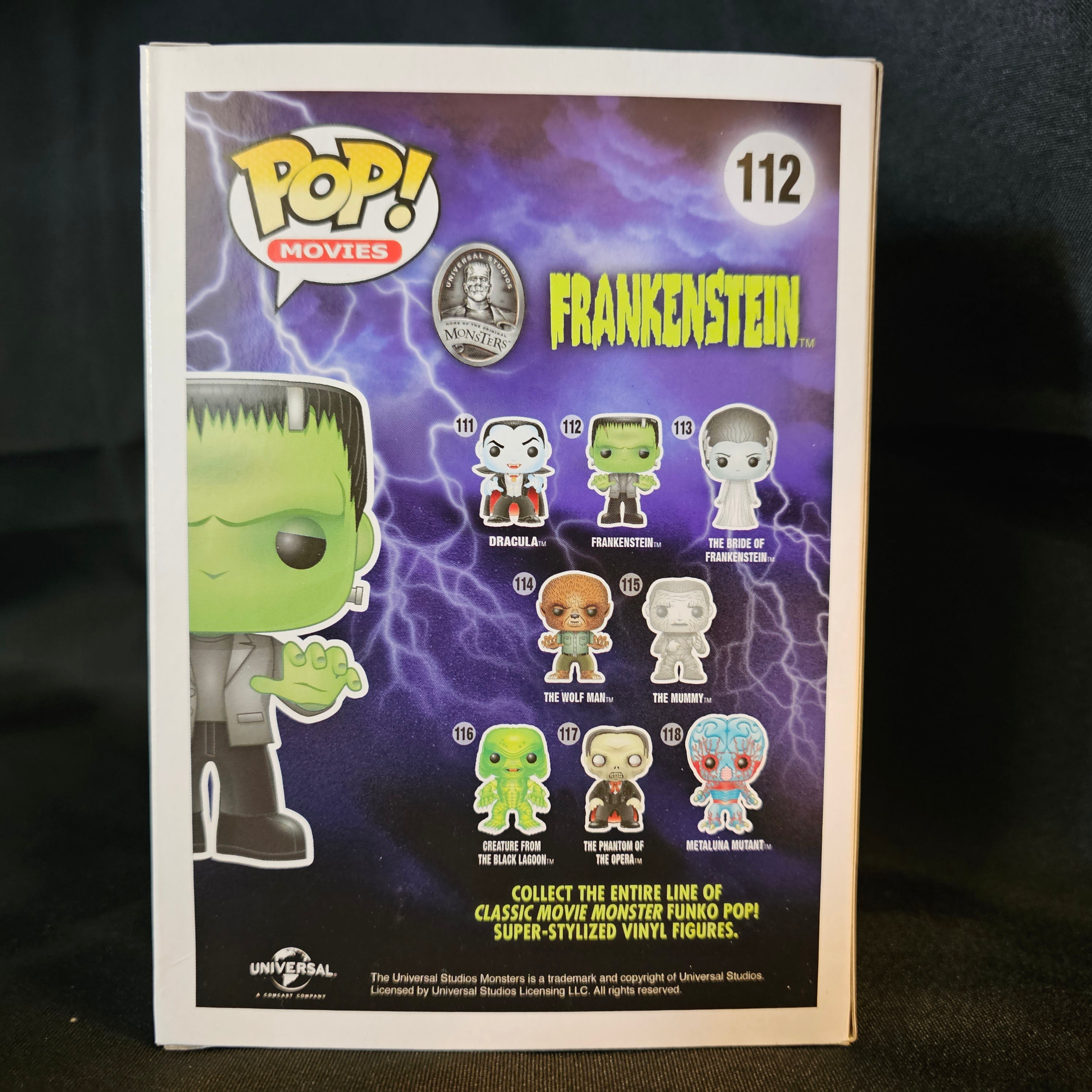 Universal Monsters Pop! Vinyl Figure Glow in the Dark Frankenstein [Exclusive] [112] - Fugitive Toys