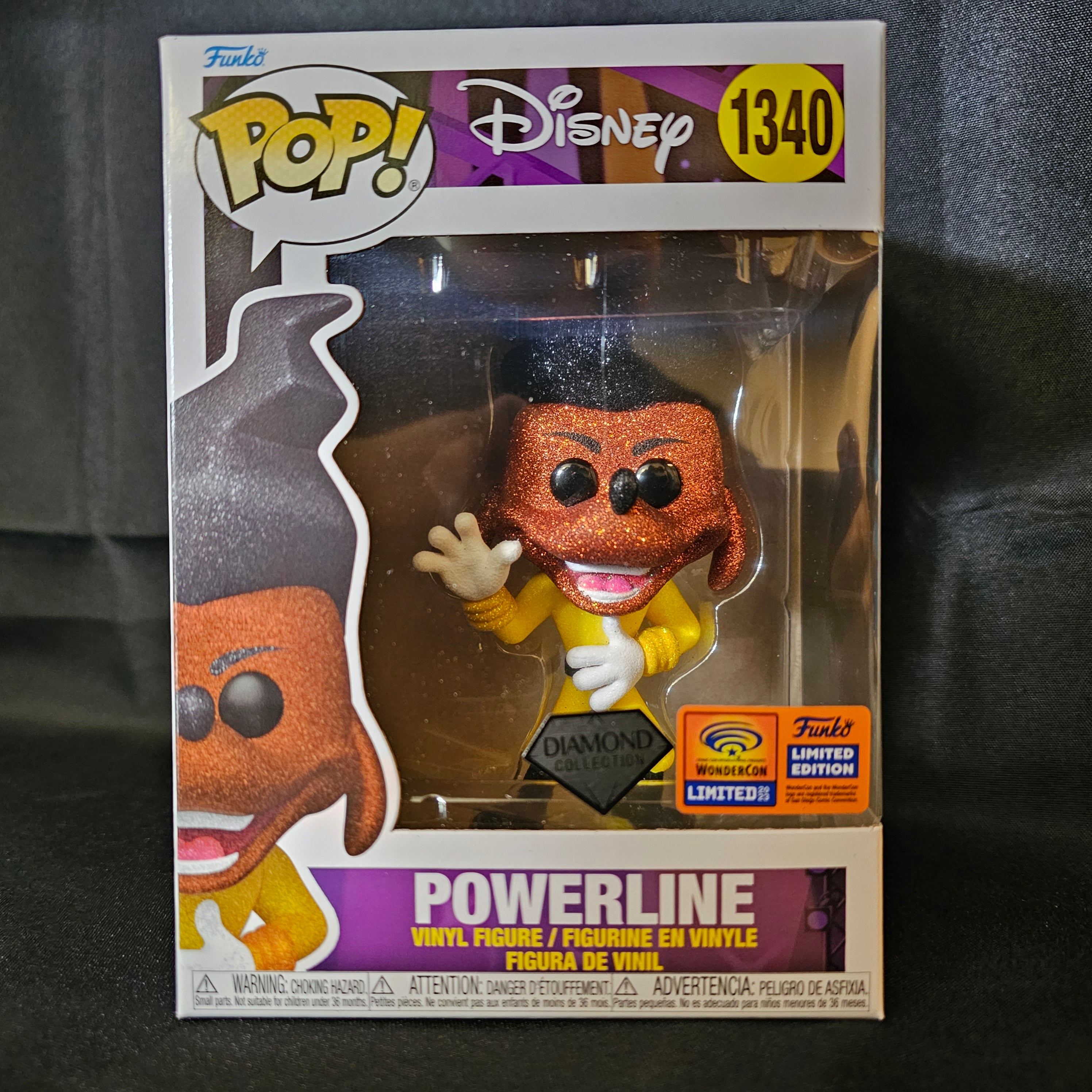 Disney Goofy Pop! Vinyl Figure Powerline [Diamond] [Wondercon 2023]  [1340] - Fugitive Toys