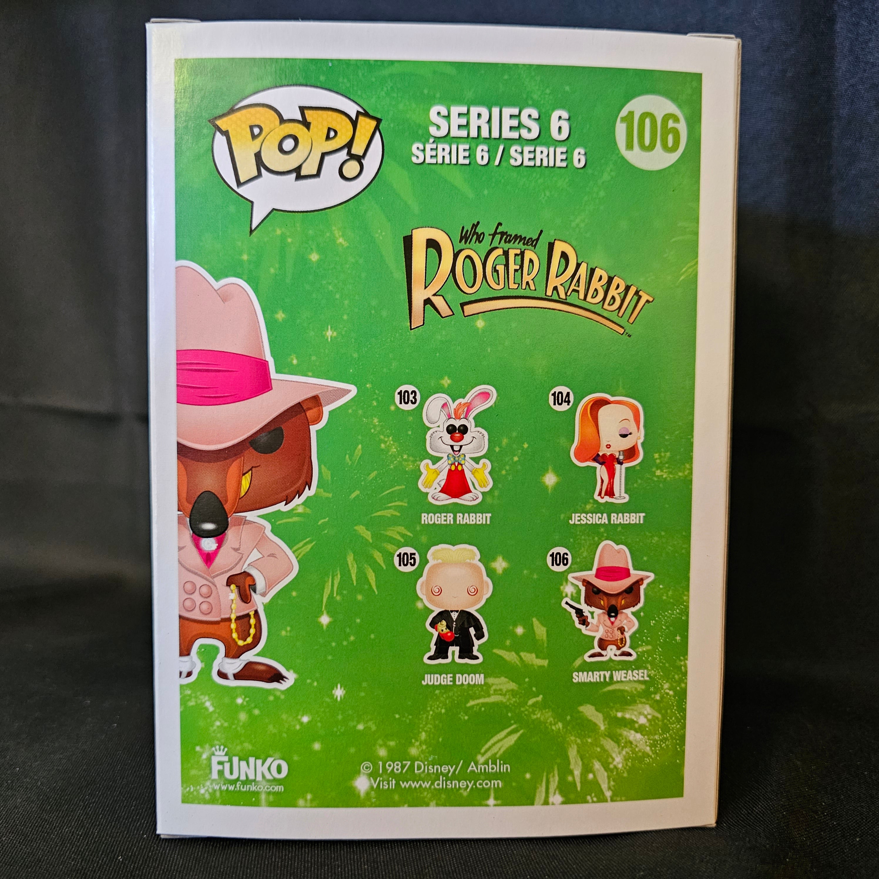 Disney Series 6 Pop! Vinyl Figure Smarty Weasel [Who Framed Roger Rabbit] [106] - Fugitive Toys