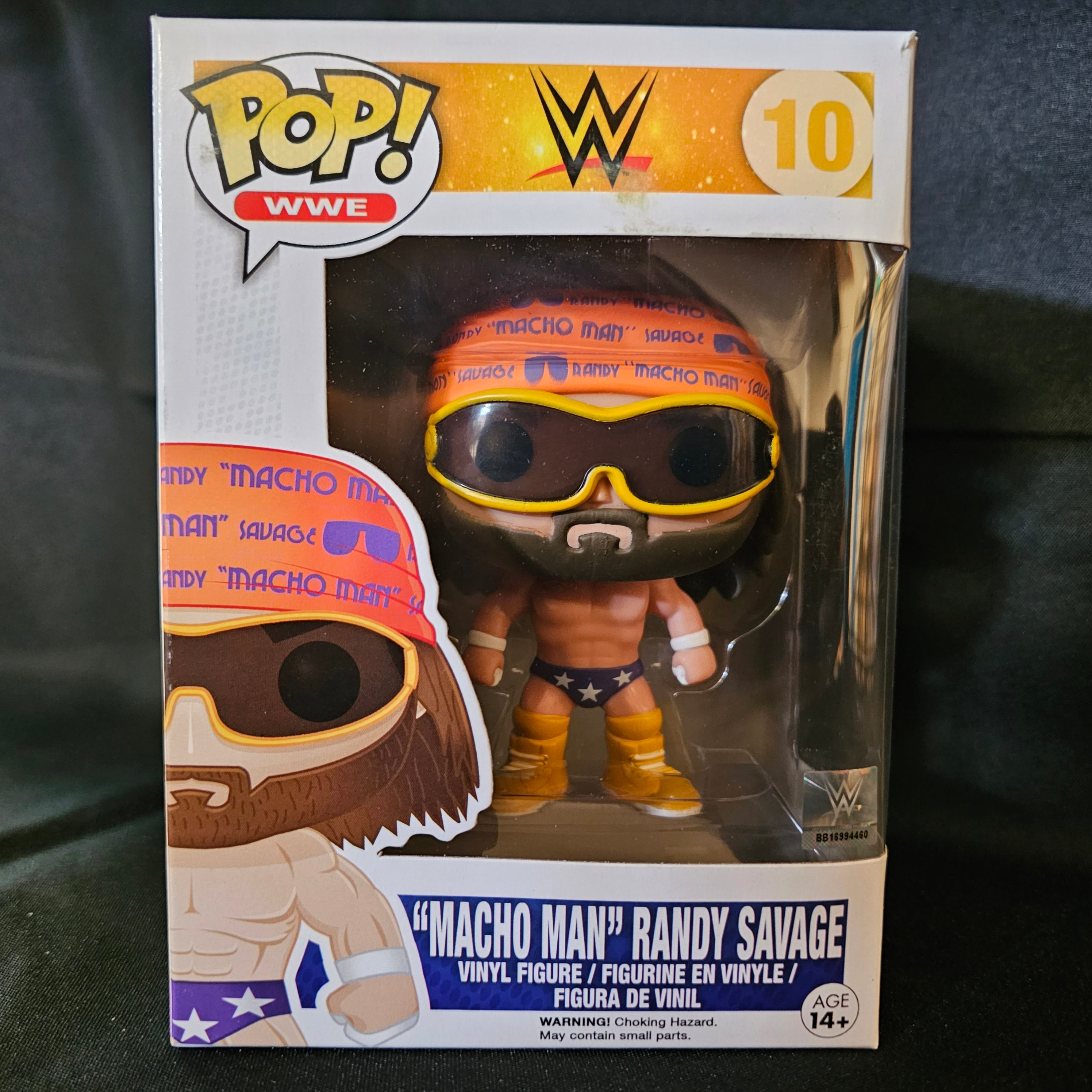 WWE Pop! Vinyl Figure Macho Man Randy Savage (Purple Trunks) [10] - Fugitive Toys