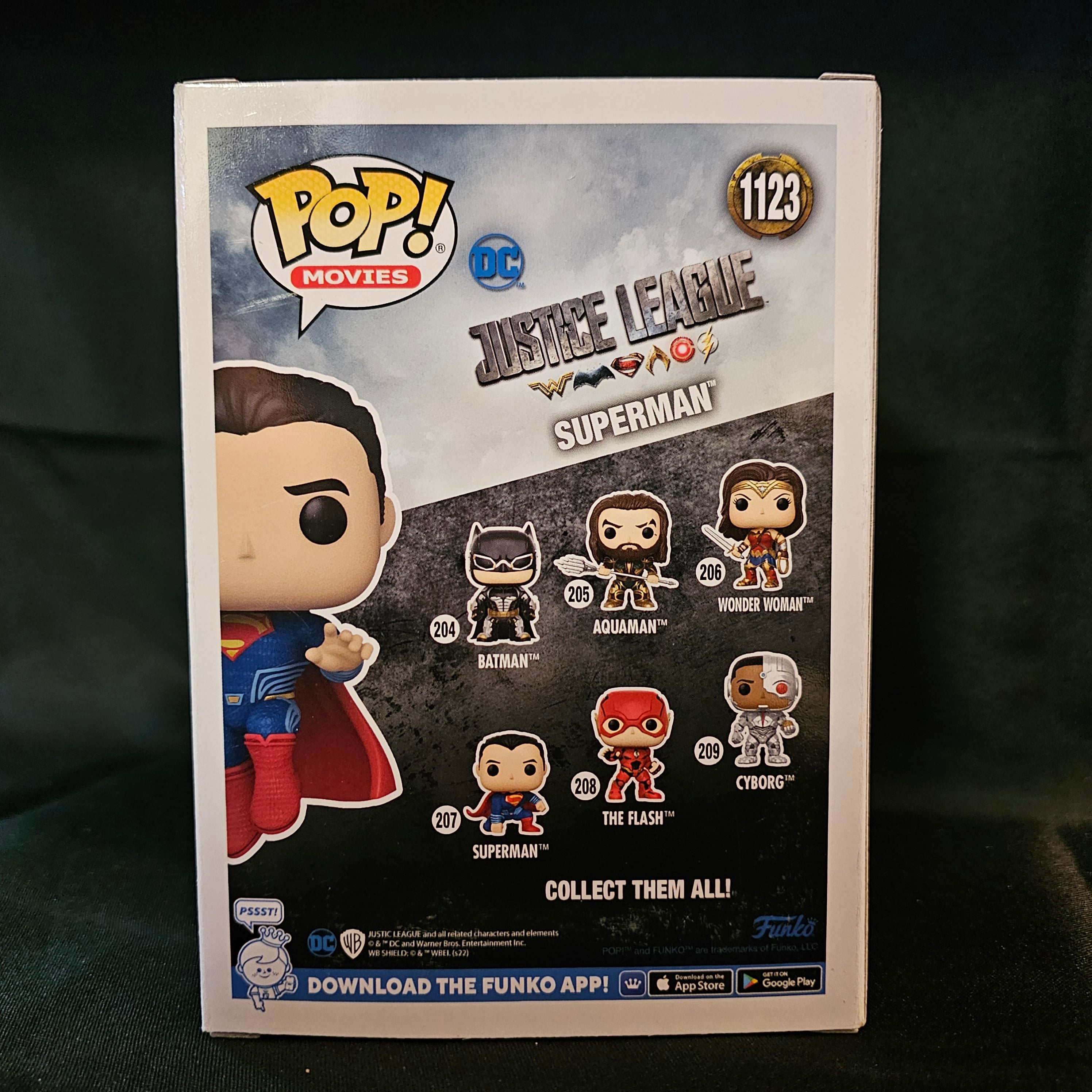 Justice League Pop! Vinyl Figure Superman [Flying] [GITD] [Chase] [1123] - Fugitive Toys