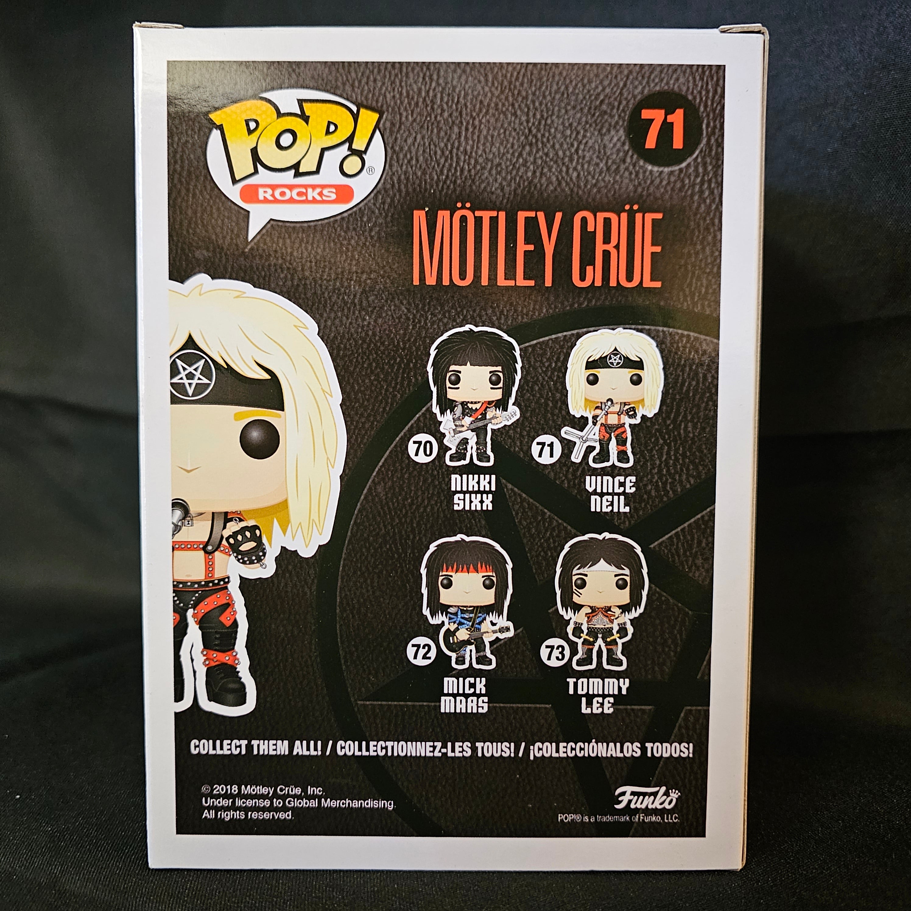 Rocks Pop! Vinyl Figure Vince Neil [Motley Crue] [71] - Fugitive Toys