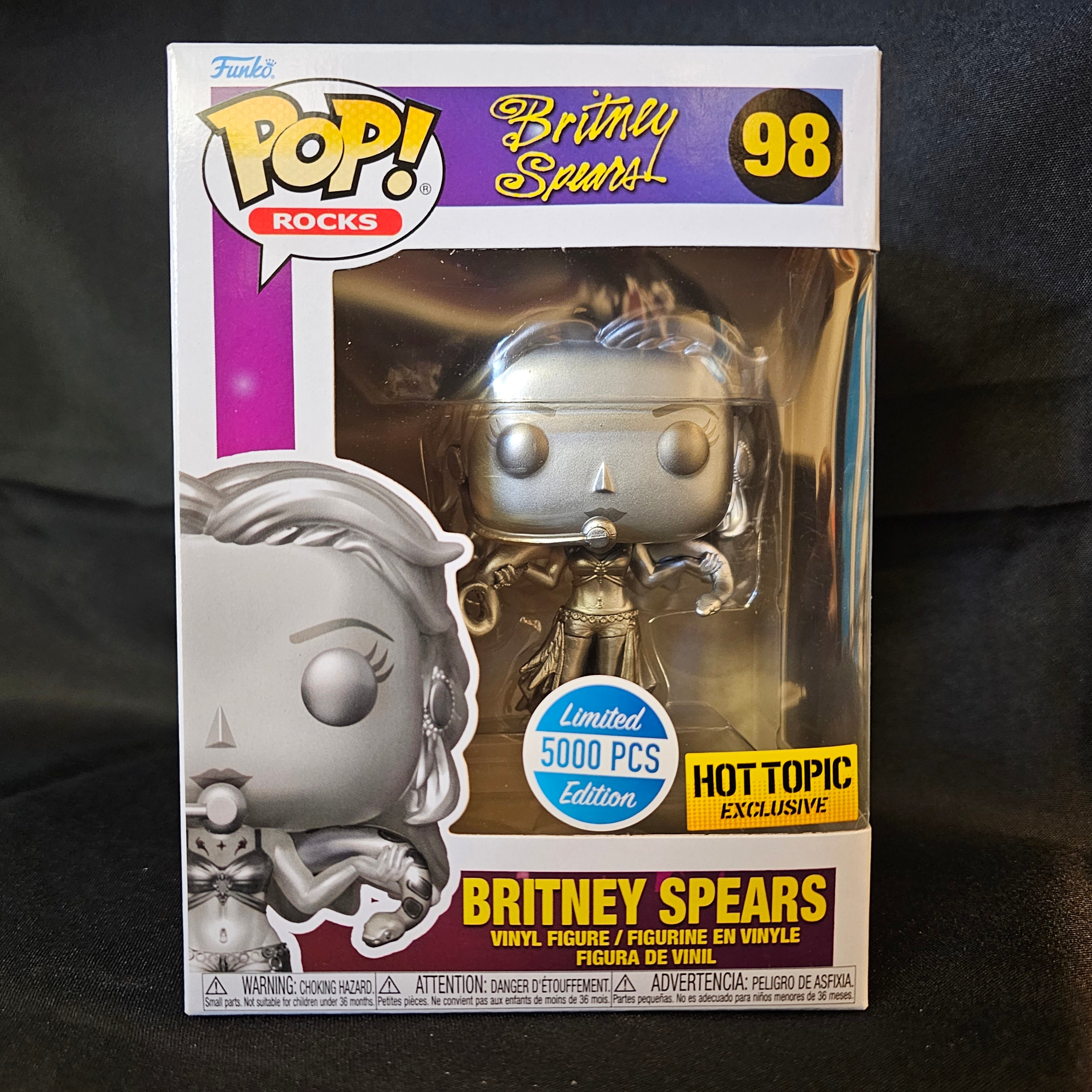 Rocks Pop! Vinyl Figure Platinum Britney Spears [Slave 4 U] [98] - Fugitive Toys