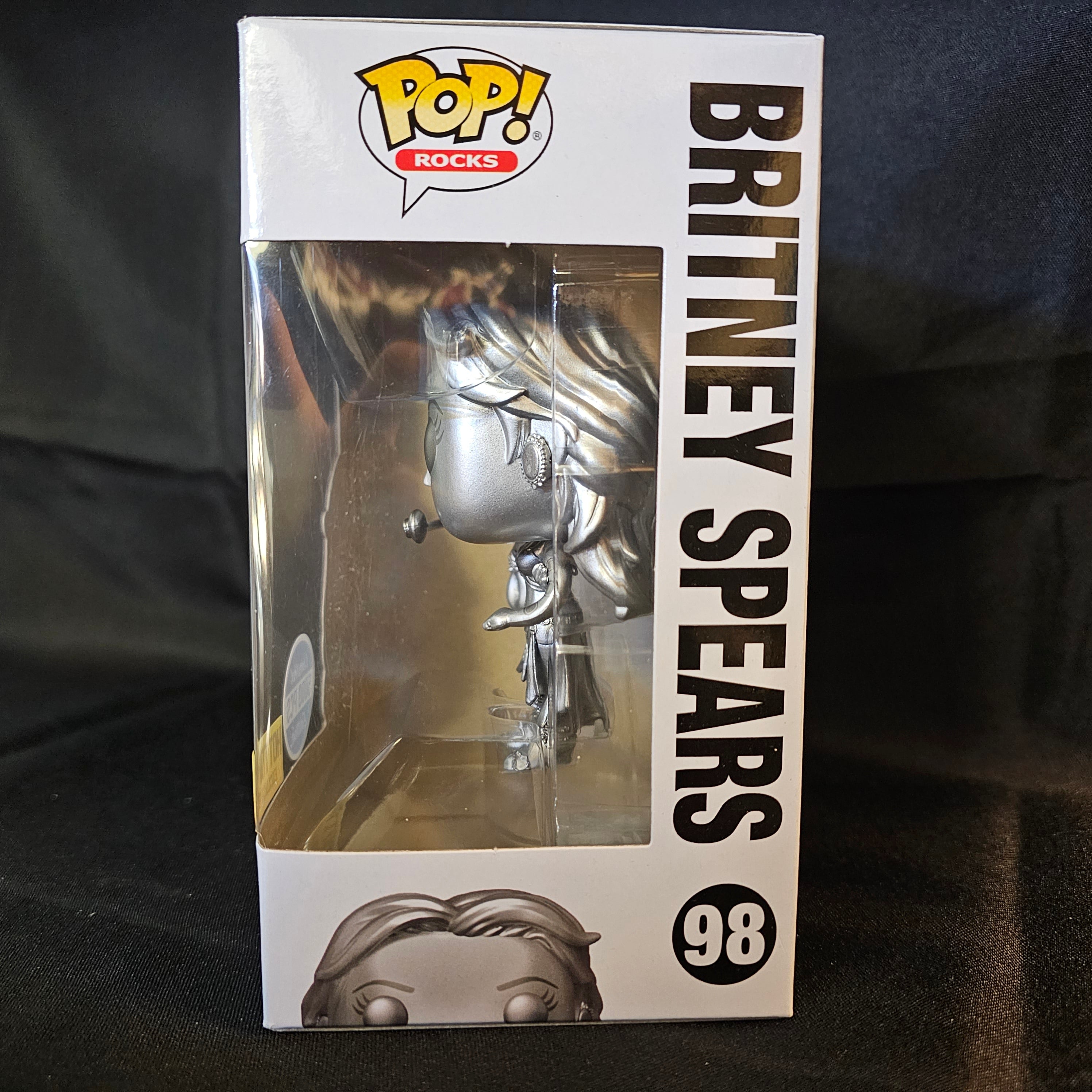 Rocks Pop! Vinyl Figure Platinum Britney Spears [Slave 4 U] [98] - Fugitive Toys