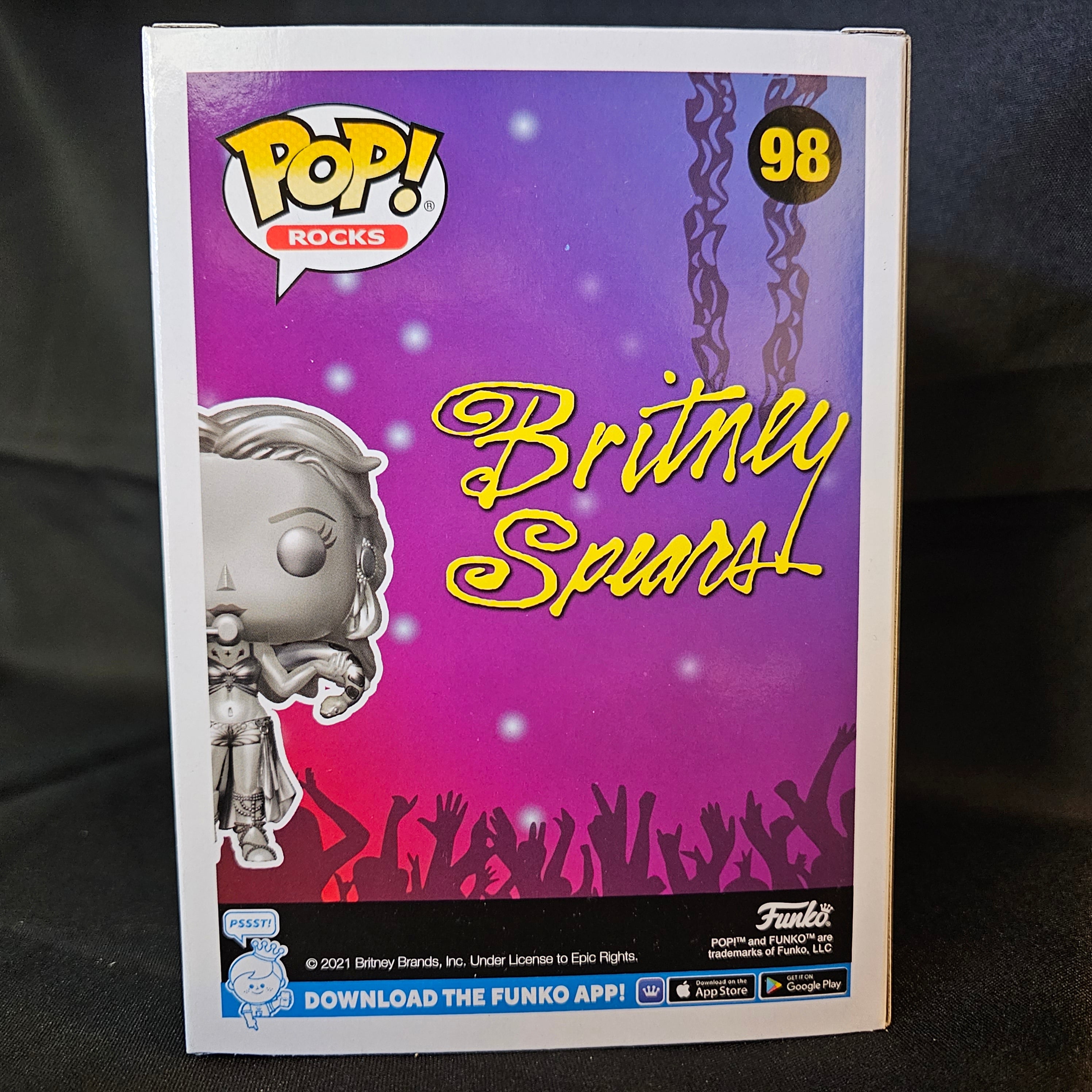 Rocks Pop! Vinyl Figure Platinum Britney Spears [Slave 4 U] [98] - Fugitive Toys