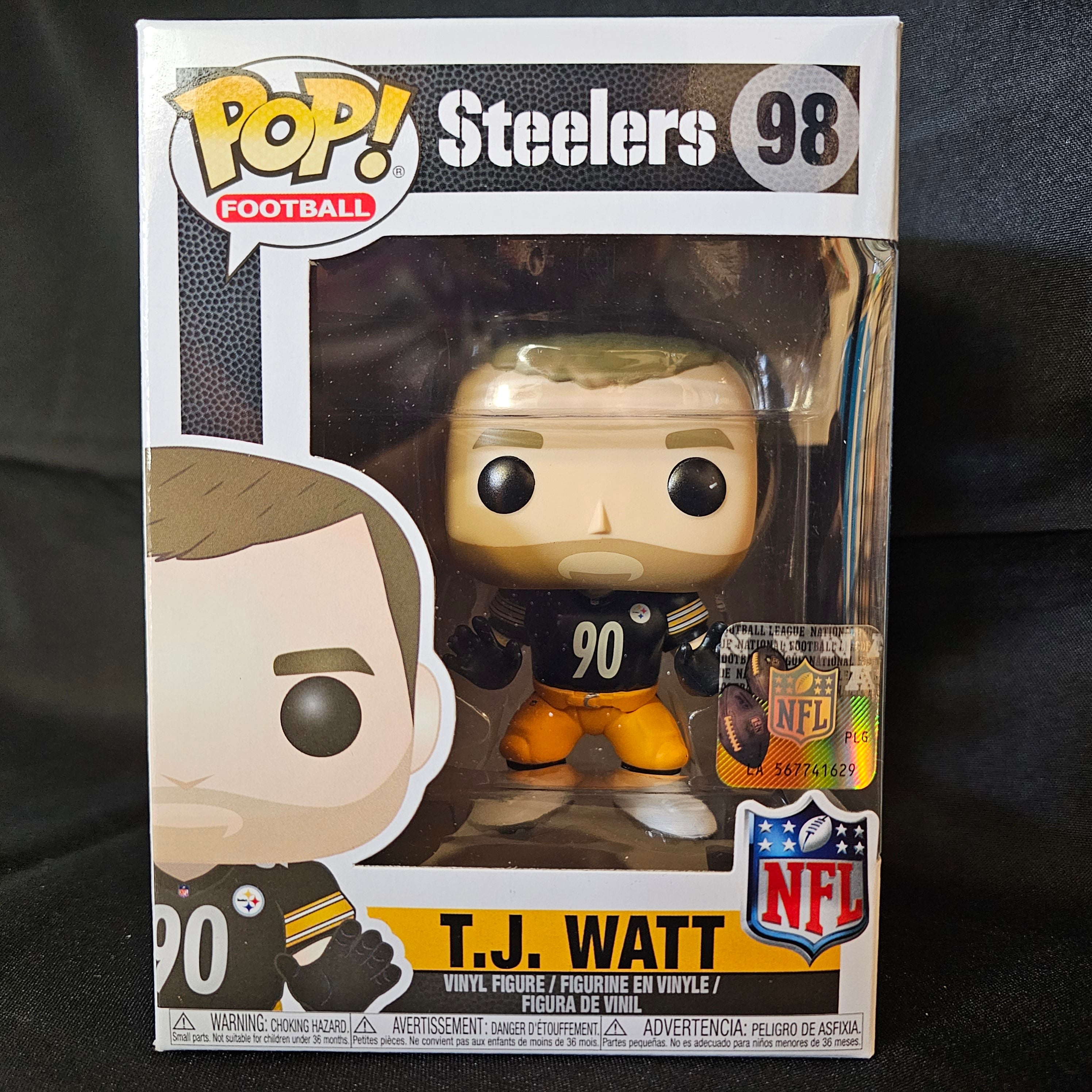 NFL Pop! Vinyl Figure TJ Watt [Pittsburgh Steelers] [98] - Fugitive Toys