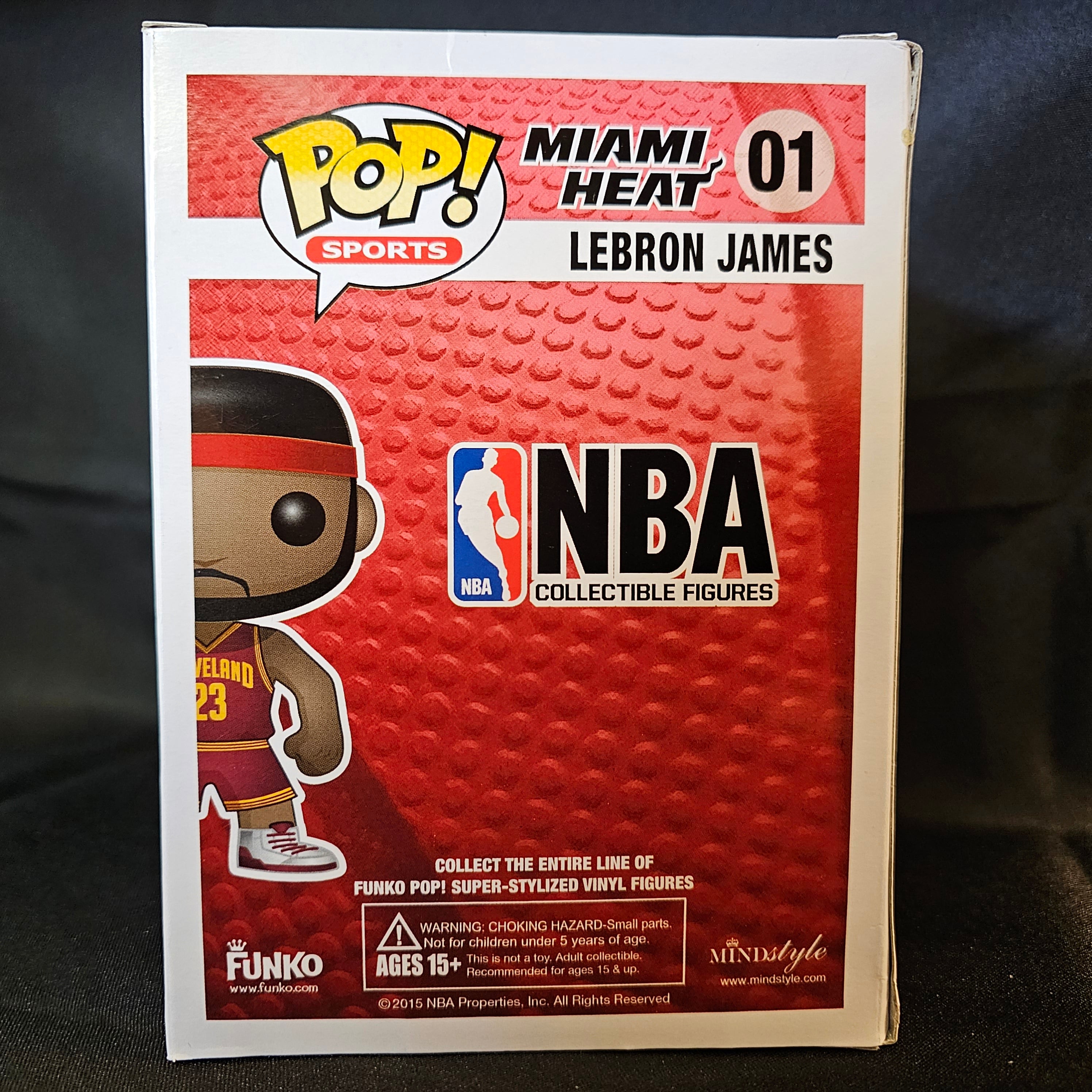 NBA Pop! Vinyl Figure LeBron James (Red) [Cleveland Cavaliers] [ERROR] [01] - Fugitive Toys