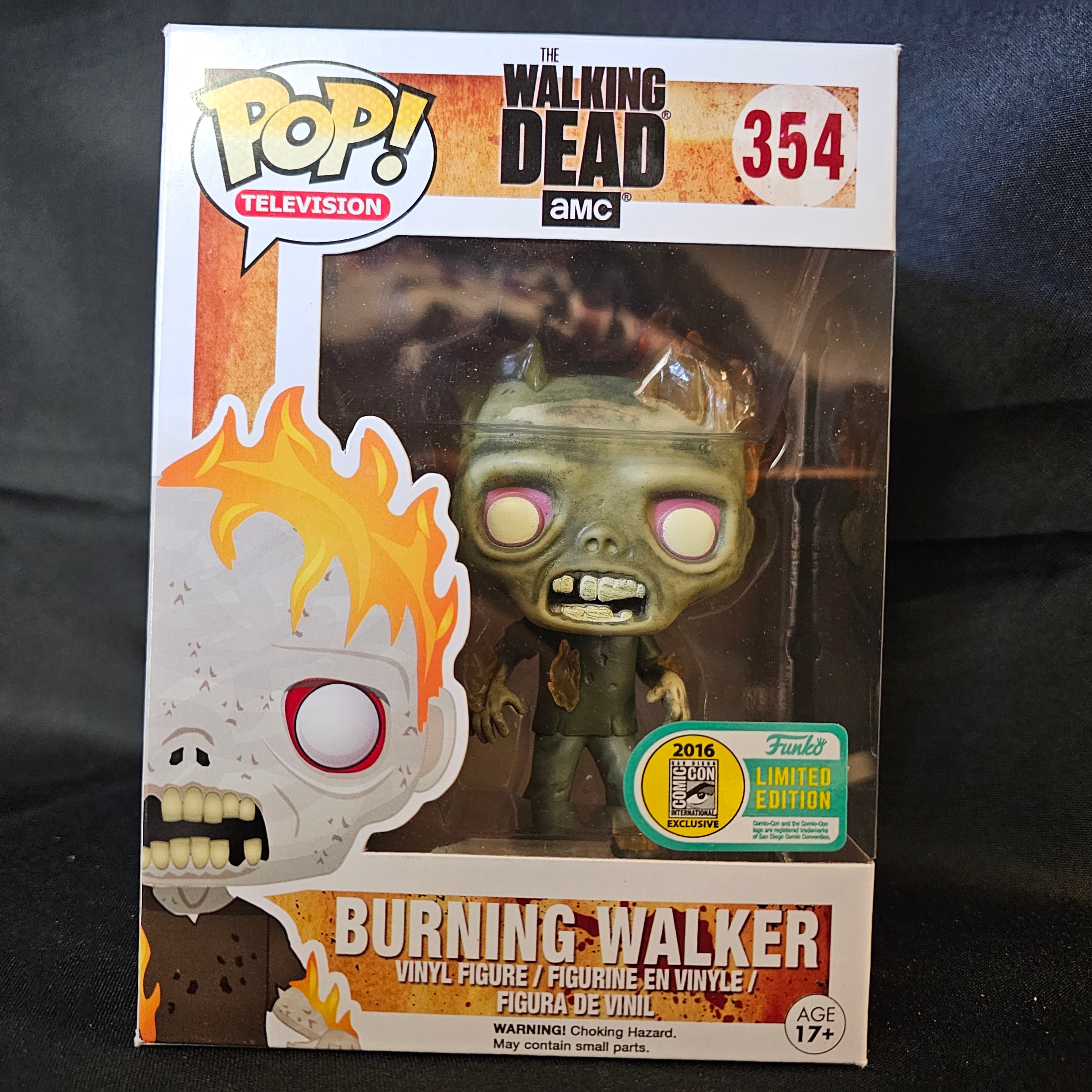 The Walking Dead Pop! Vinyl Figure Burning Walker [SDCC 2016] [354] - Fugitive Toys