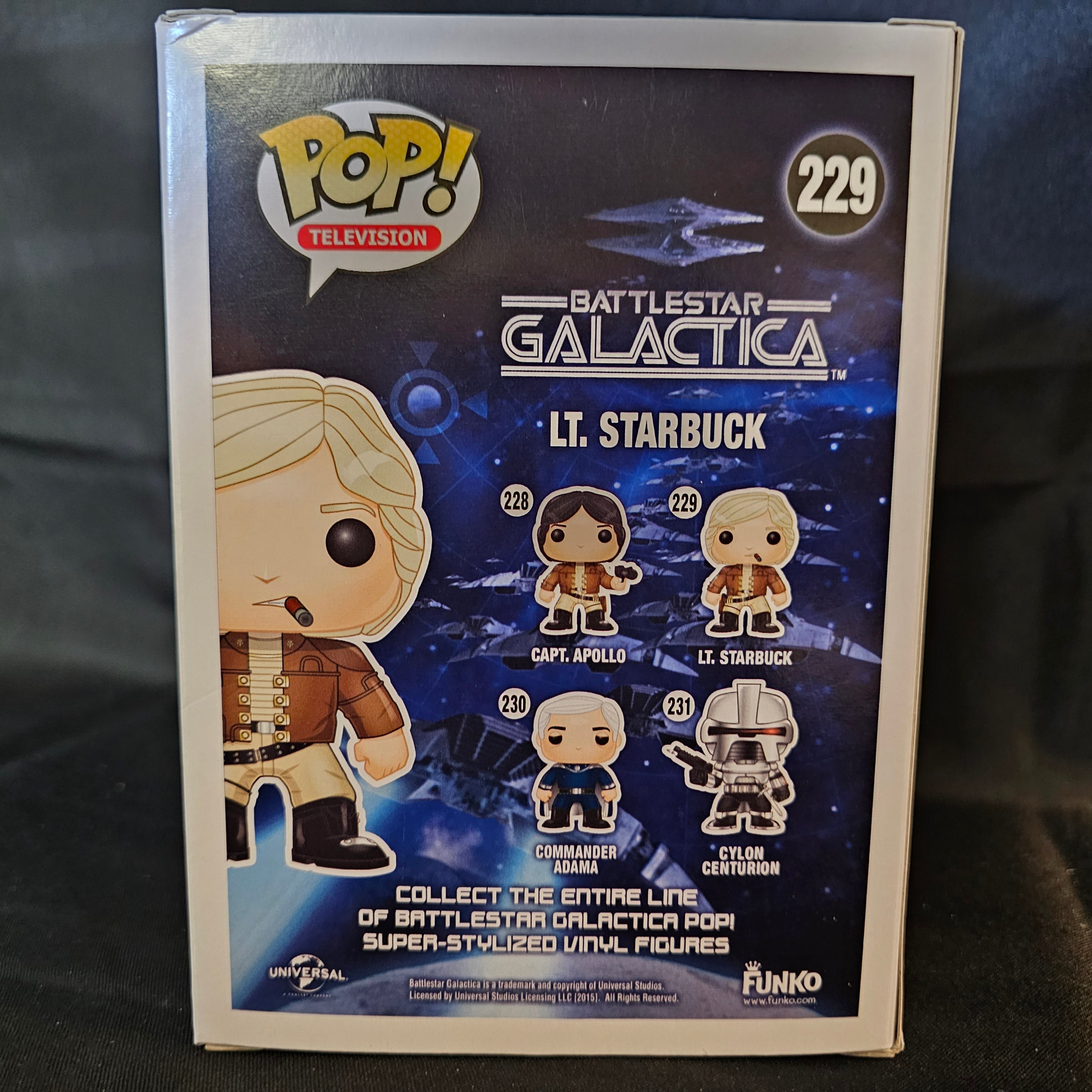 Battlestar Galactica Pop! Vinyl Figure Lieutenant Starbuck [Experiment in Terra Uniform] Toy Tokyo Exclusive [229] - Fugitive Toys