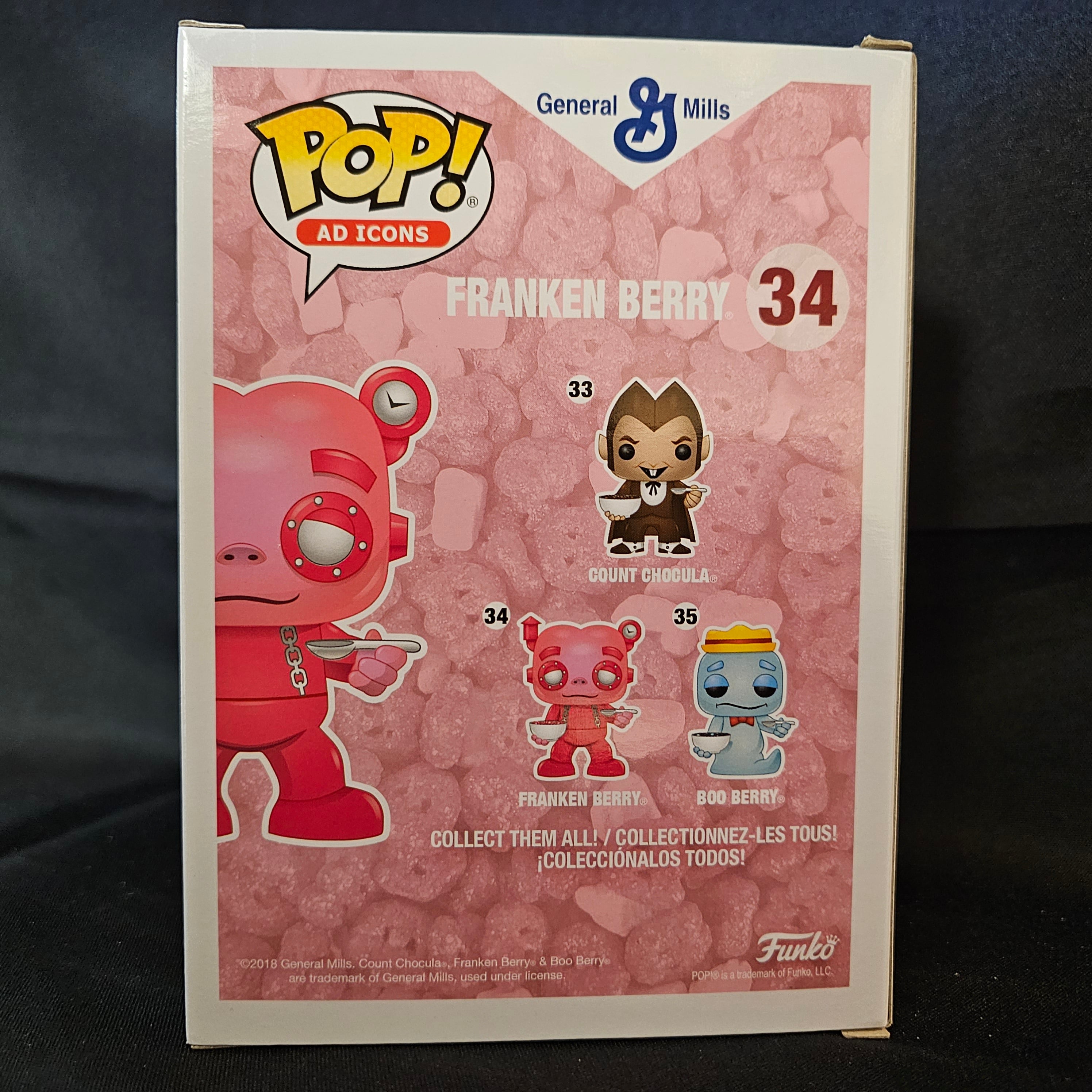 Ad Icon Pop! Vinyl Figure General Mills Franken Berry with Cereal Bowl [Funko-Shop] [34] - Fugitive Toys