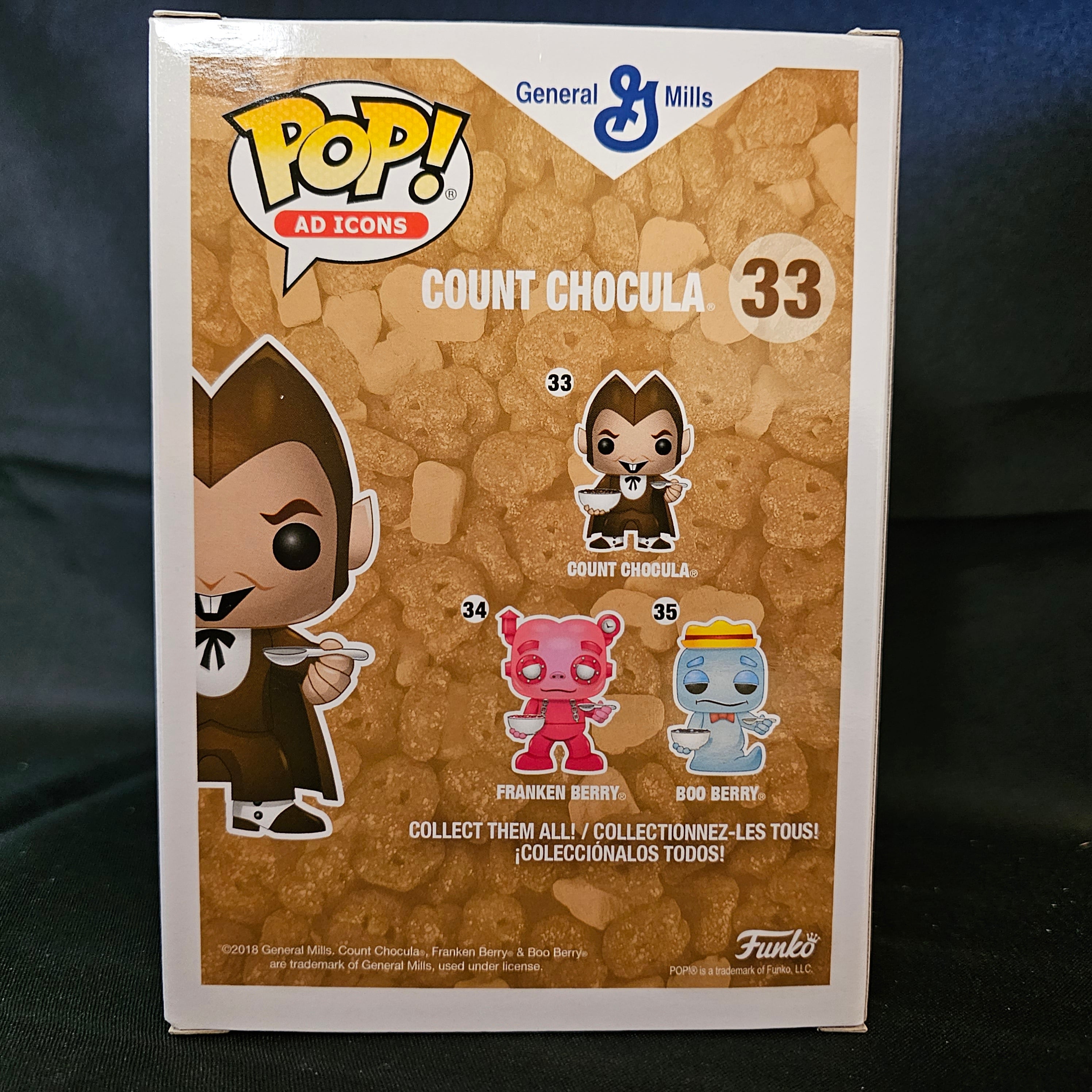 Ad Icon Pop! Vinyl Figure General Mills Count Chocula with Cereal Bowl [Funko-Shop] [33] - Fugitive Toys