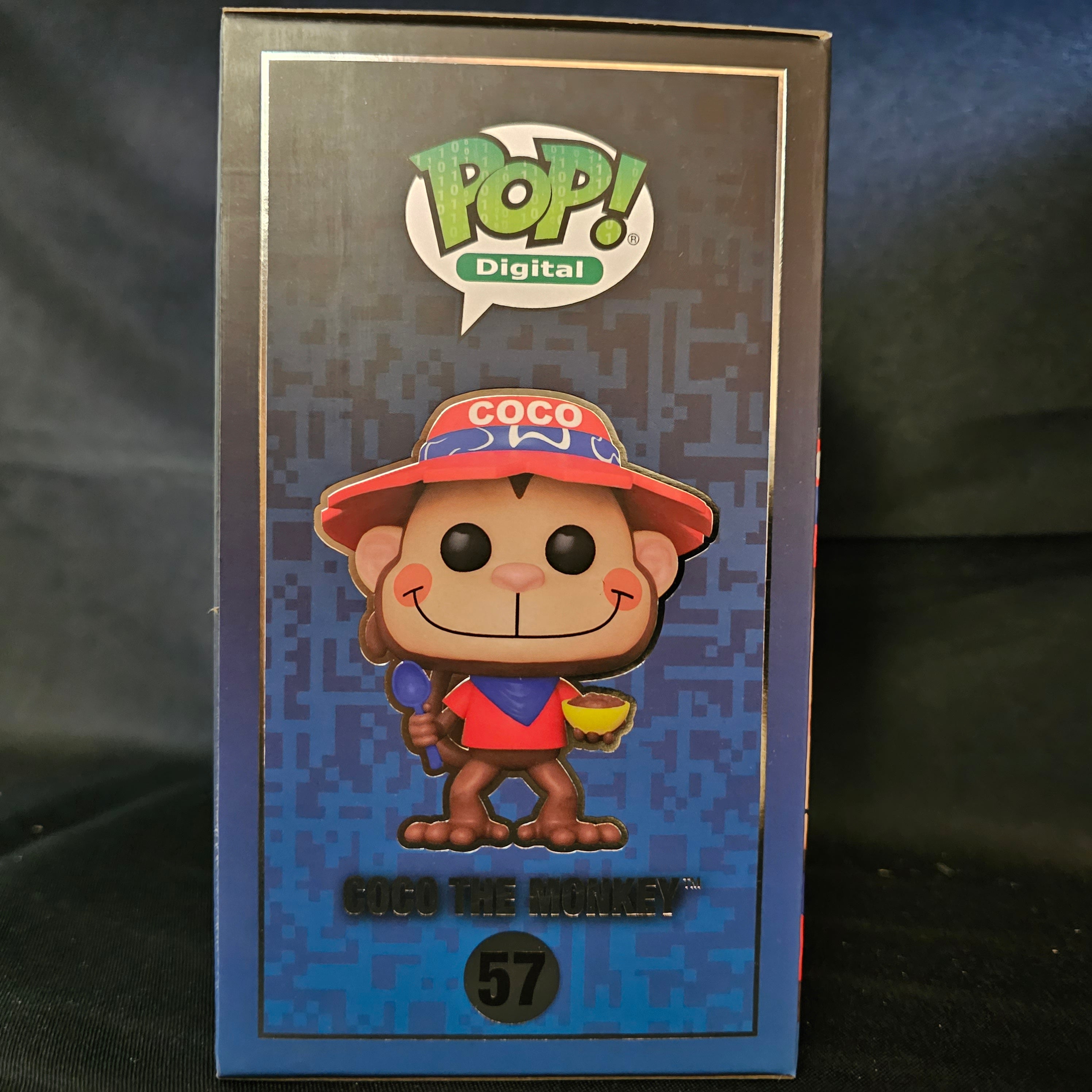 Digital Pop! Vinyl Figufe Coco the Monkey [Coco Puffs] [Legendary NFT] [57] - Fugitive Toys