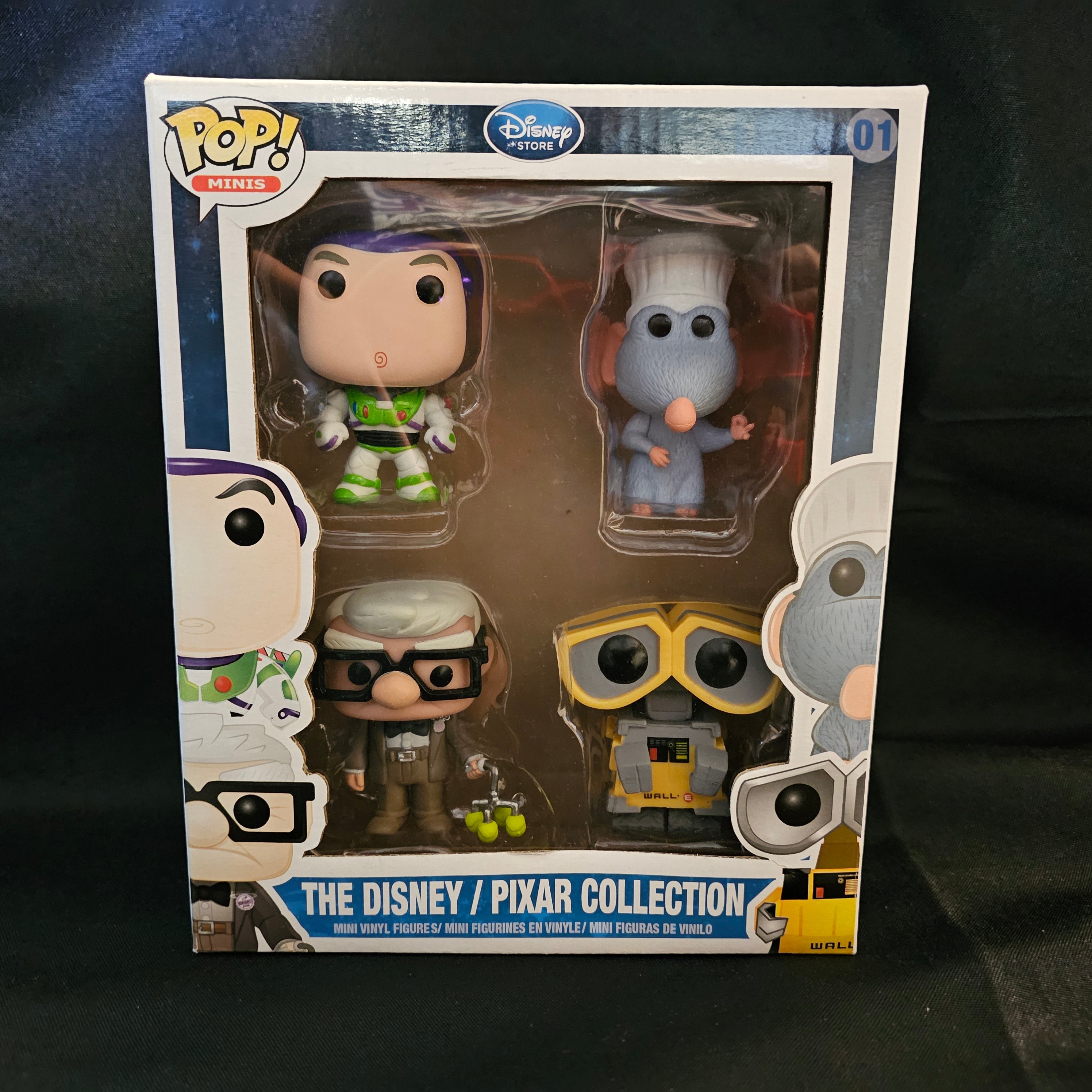 The Disney/Pixar Collection Pop! Minis Buzz Lightyear, Carl, Wall-E and Remy [4-Pack] [01] - Fugitive Toys