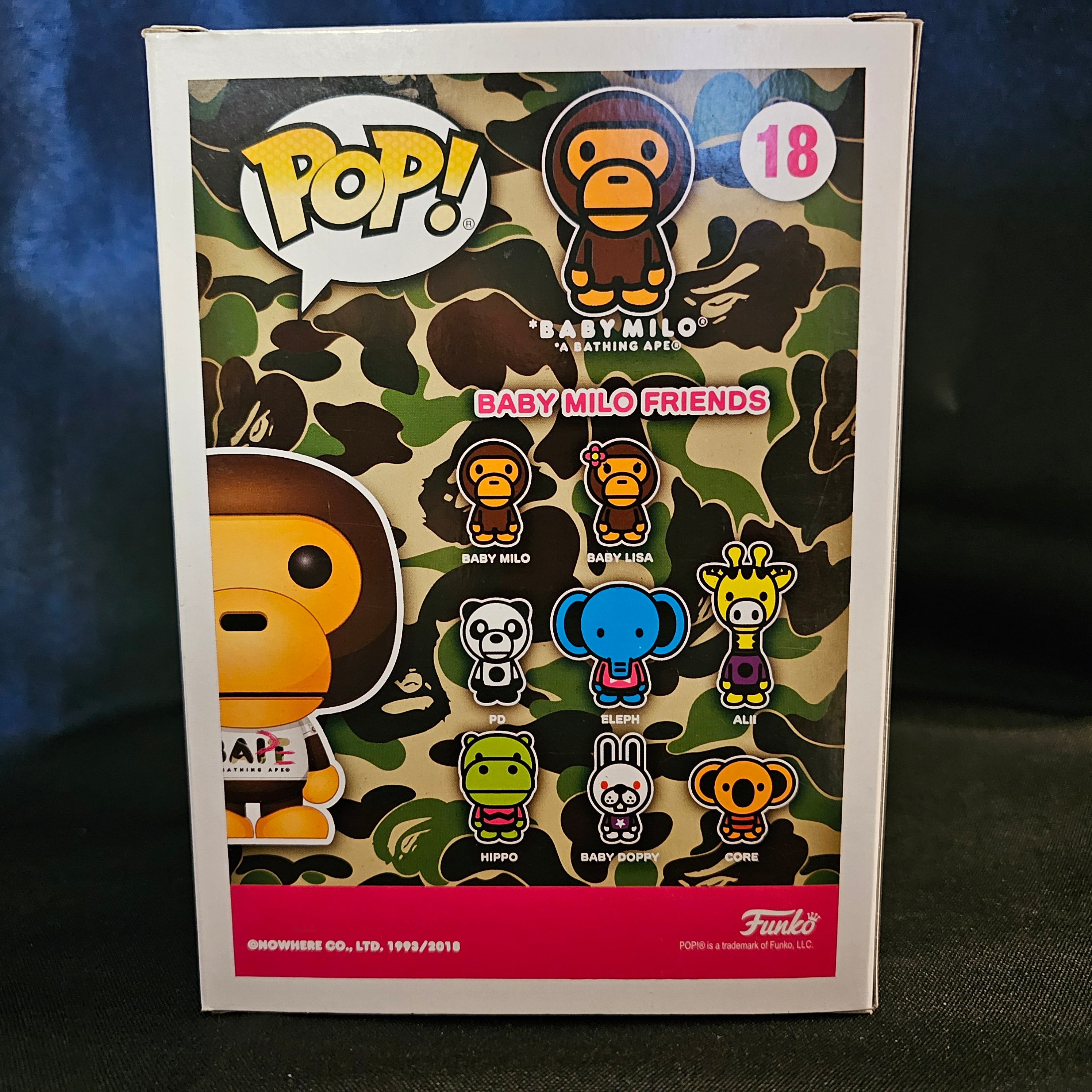 BAPE Pop! Vinyl Figure Flocked Baby Milo [Bait Exclusive] [18] - Fugitive Toys