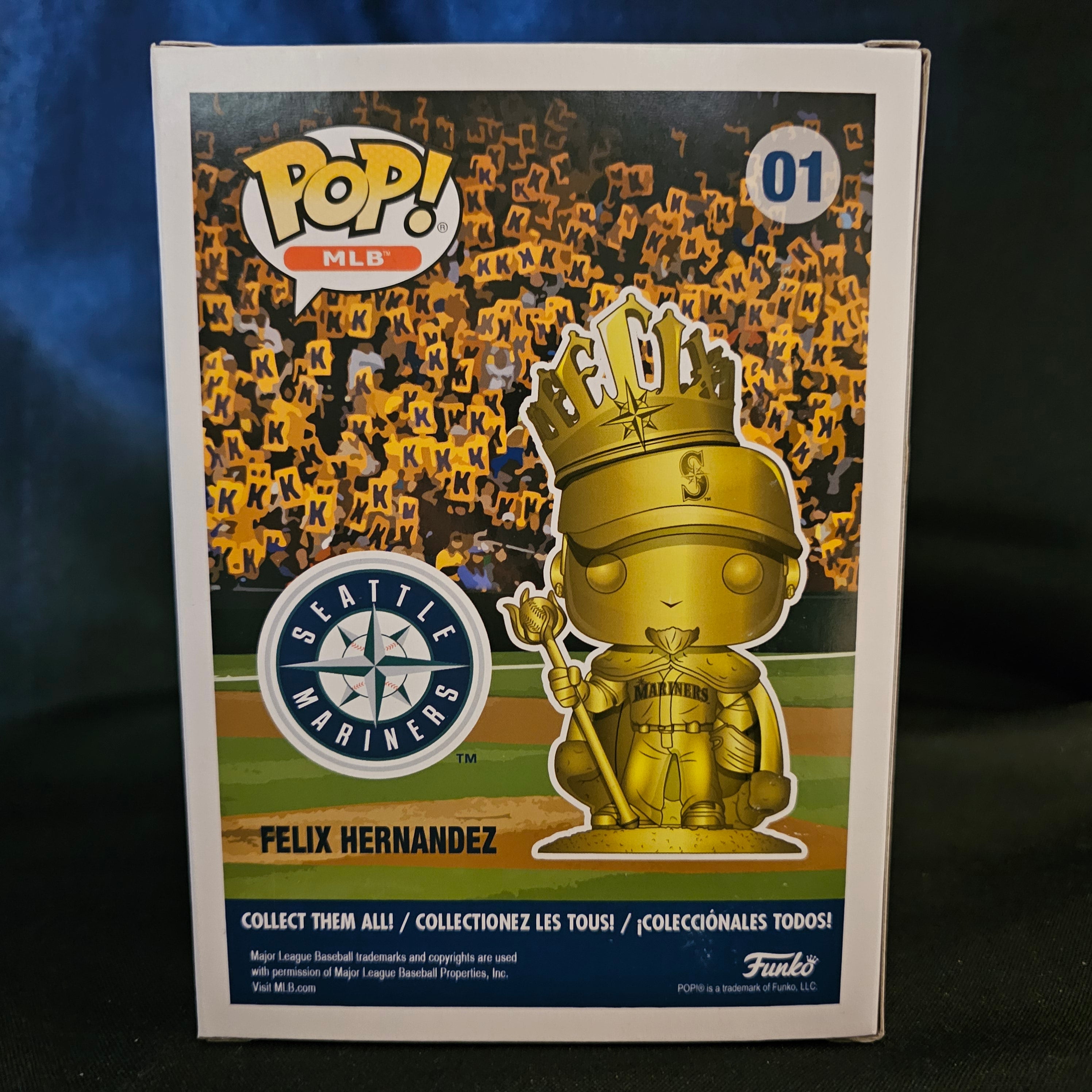 MLB Pop! Vinyl Figure Gold King Felix [Safeco Field Exclusive] [01] - Fugitive Toys