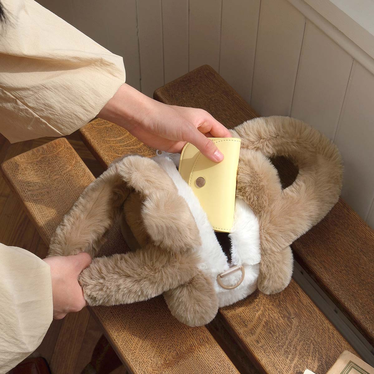 POP MART THE MONSTERS Plush Flower Bag (Brown) - Fugitive Toys