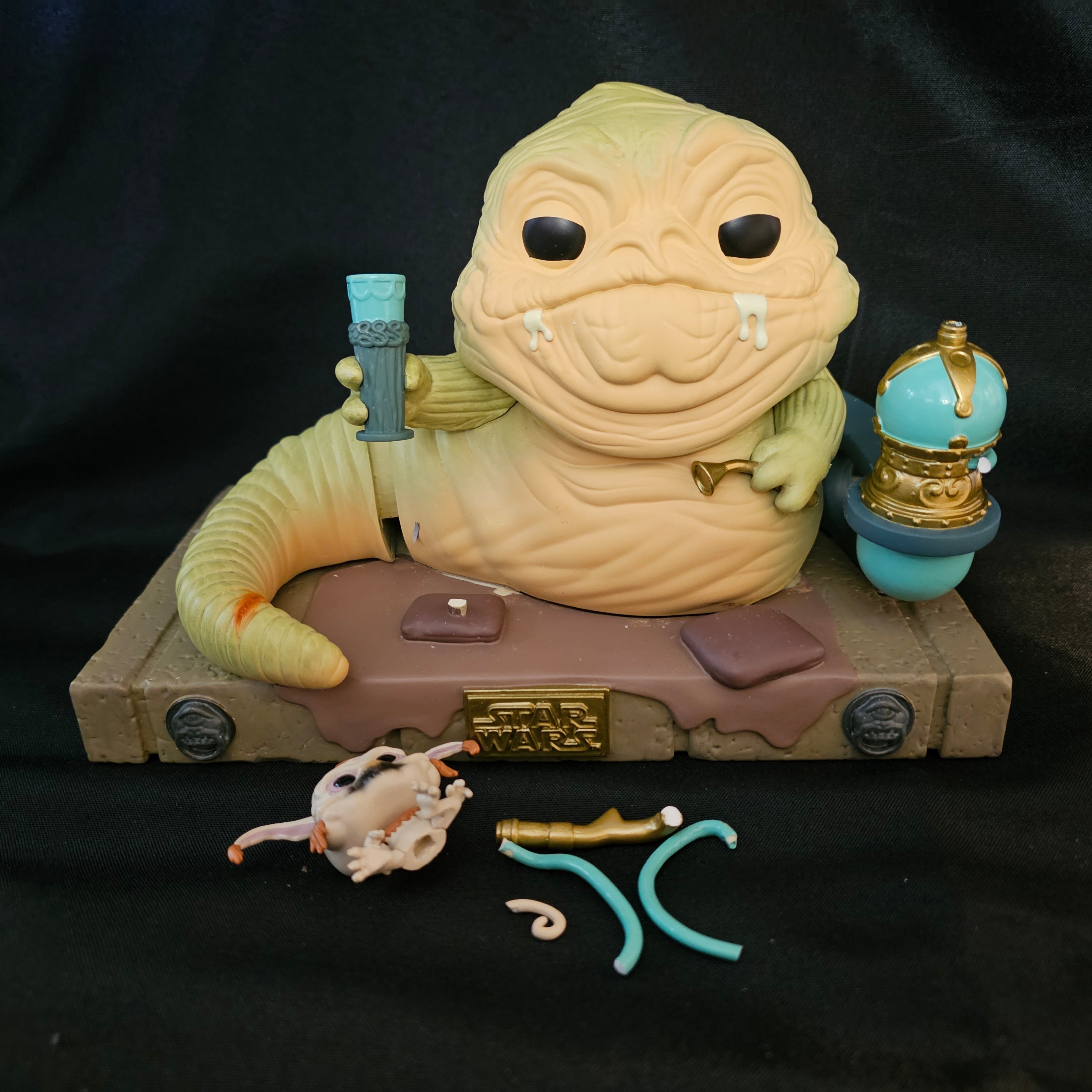 Funko Proto - Jabba the Hutt & Salacious B. Crumb [Star Wars] Ceramic Prototype (Broken pieces) - Fugitive Toys