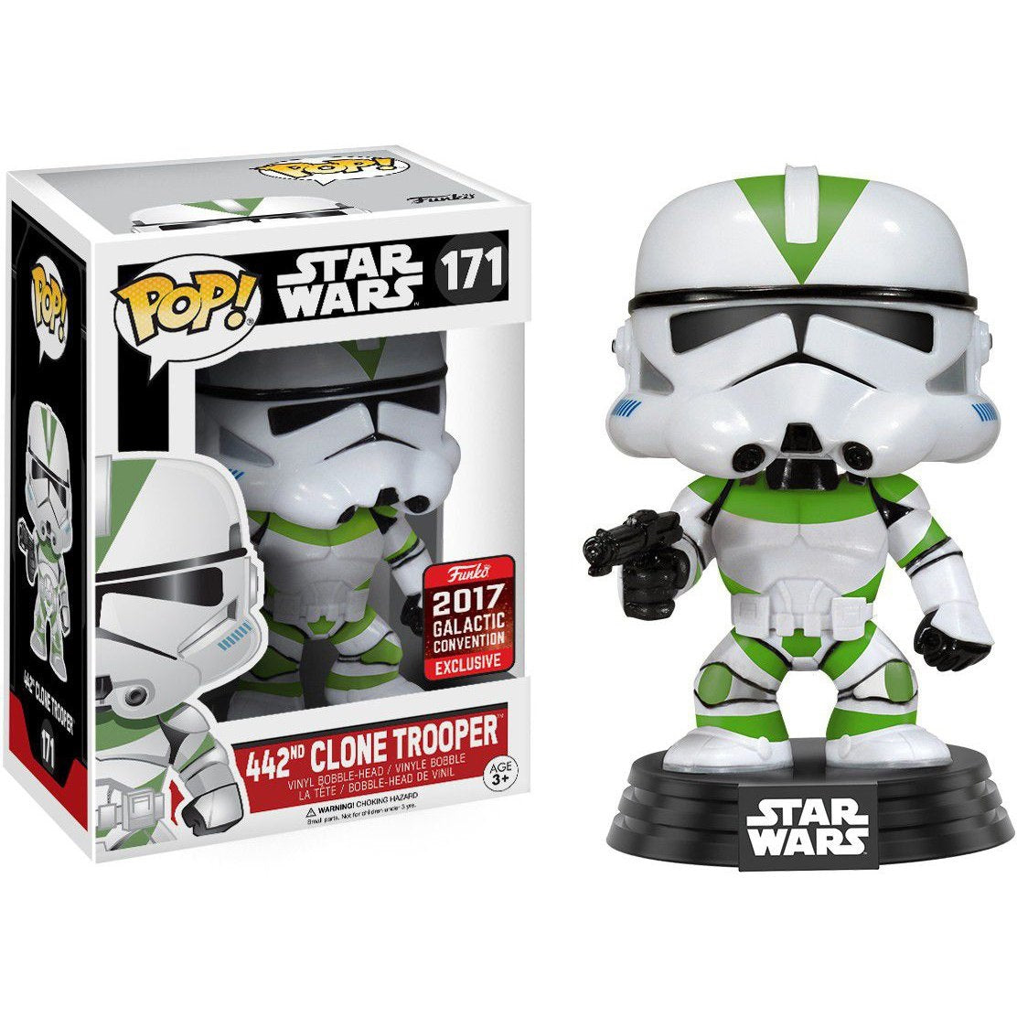 Star Wars Pop! Vinyl Figures 442nd Clone Trooper [Galactic Convention 2017] [171] - Fugitive Toys