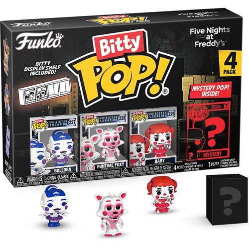 Bitty Pop! Five Nights at Freddy's Nightmare (4-Pack) Random - Fugitive Toys