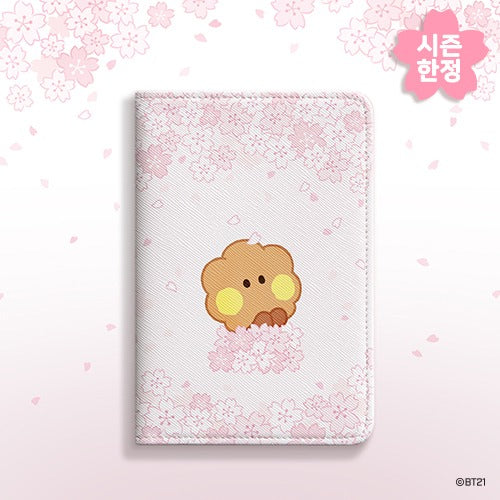 BT21 Cherry Blossom Minini Passport Cover - Shooky - Fugitive Toys