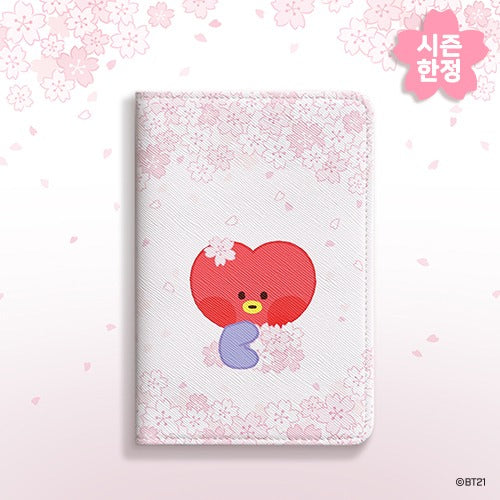 BT21 Cherry Blossom Minini Passport Cover - Tata - Fugitive Toys