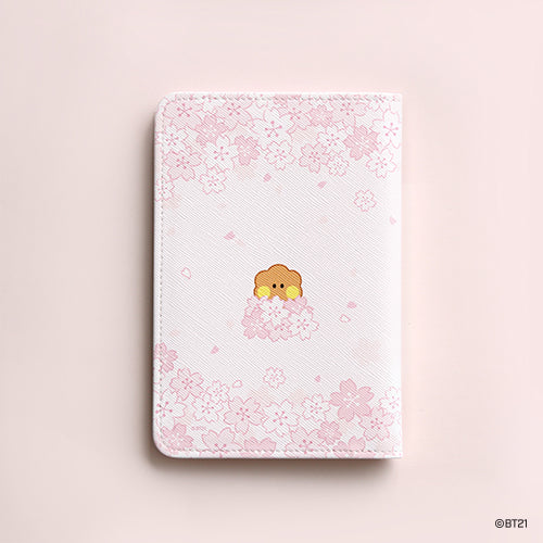 BT21 Cherry Blossom Minini Passport Cover - Shooky - Fugitive Toys