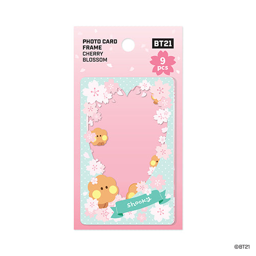 BT21 Cherry Blossom Minini Photo Card Frame - Shooky - Fugitive Toys