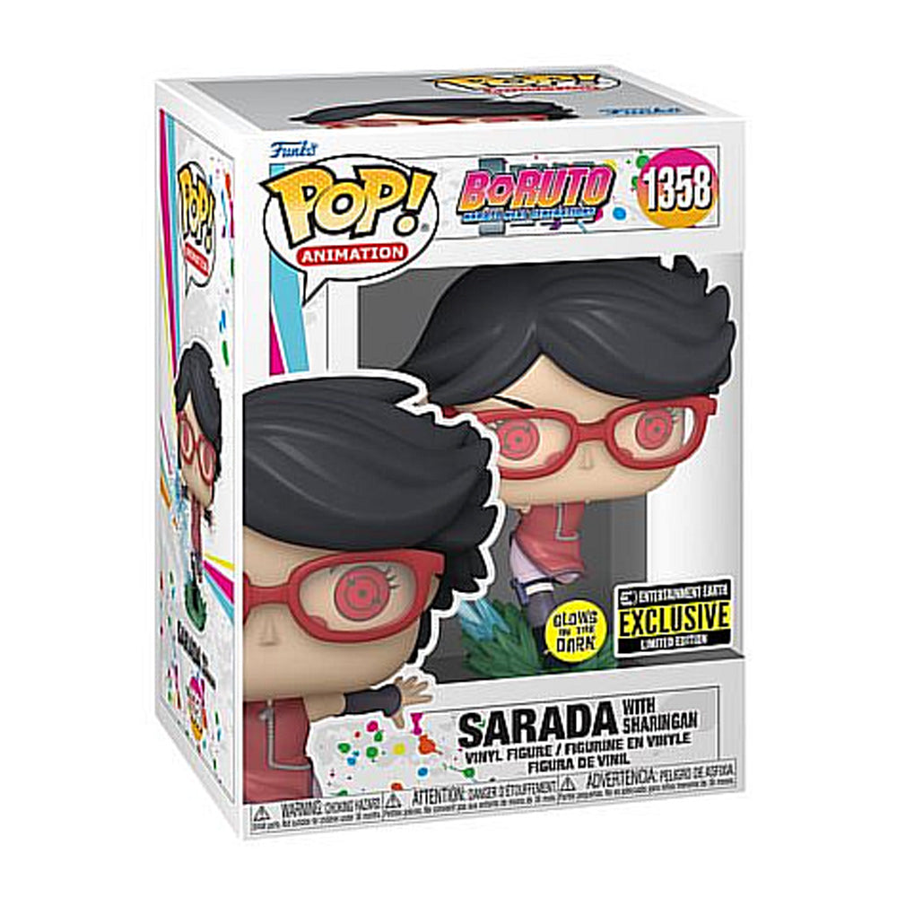 Fugitive Toys Funko Boruto: Naruto Next Generations Pop! Vinyl Figure Sarada with Sharingan (GITD) (Entertainment Earth Exclusive) [1358]