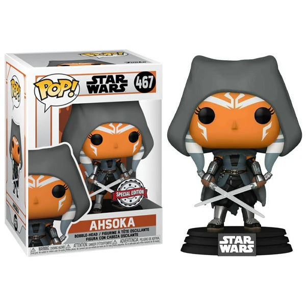 Star Wars Mandalorian Pop! Vinyl Figure Ahsoka with Light Sabers [467] - Fugitive Toys