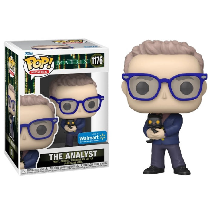 The Matrix Resurrections Pop! Vinyl Figure The Analyst with Cat [Walmart] [1176] - Fugitive Toys