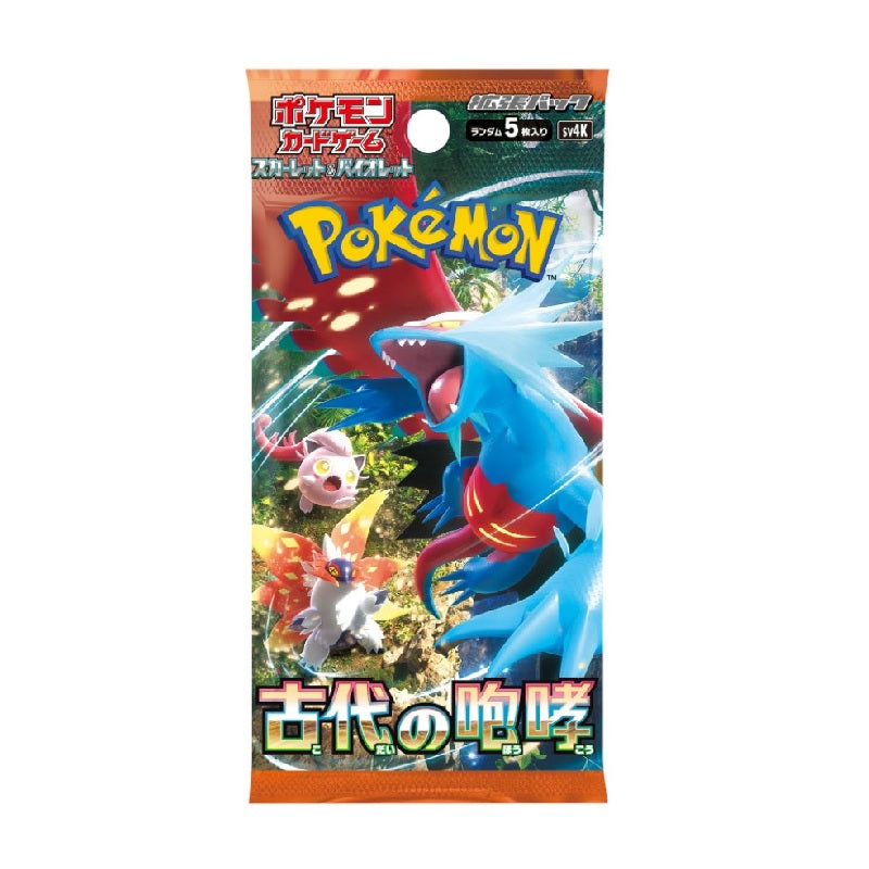Pokemon TCG Scarlet & Violet Ancient Roar SV4K [Japanese] Booster Pack - Fugitive Toys