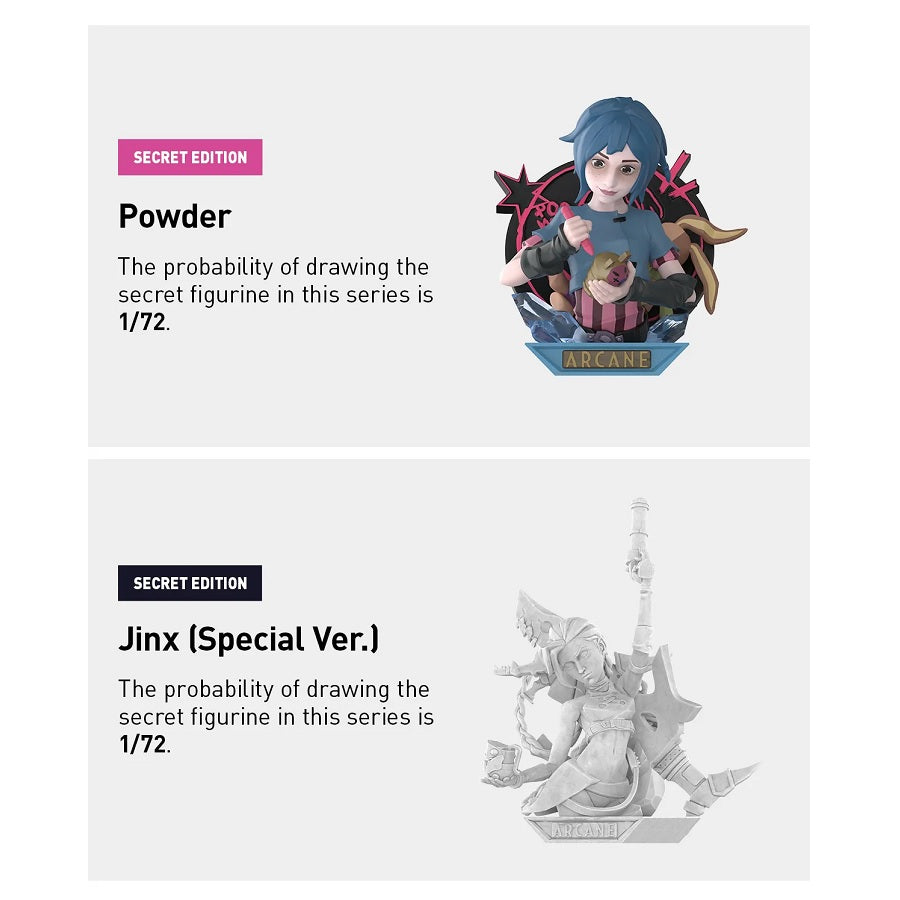 POP MART League of Legends: Arcane Series Figures [1 Sealed Case] - Fugitive Toys