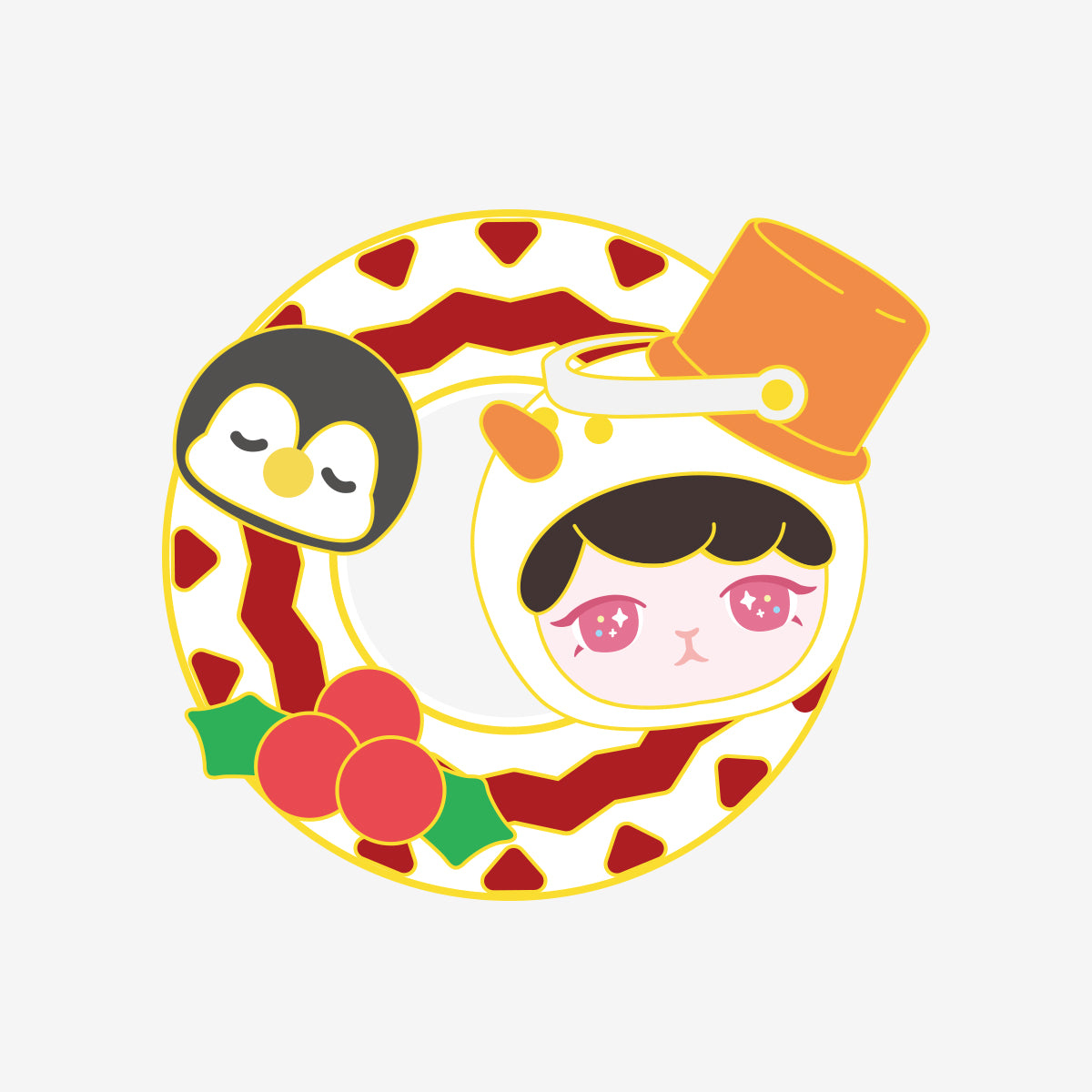 POP MART Bunny Christmas Series-Badge [1 Blind Box] - Fugitive Toys