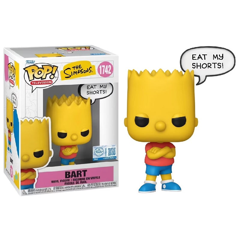 The Simpsons Pop! Vinyl Figure Bart Simpson (Eat My Shorts) [Specialty Series] [1742] - Fugitive Toys