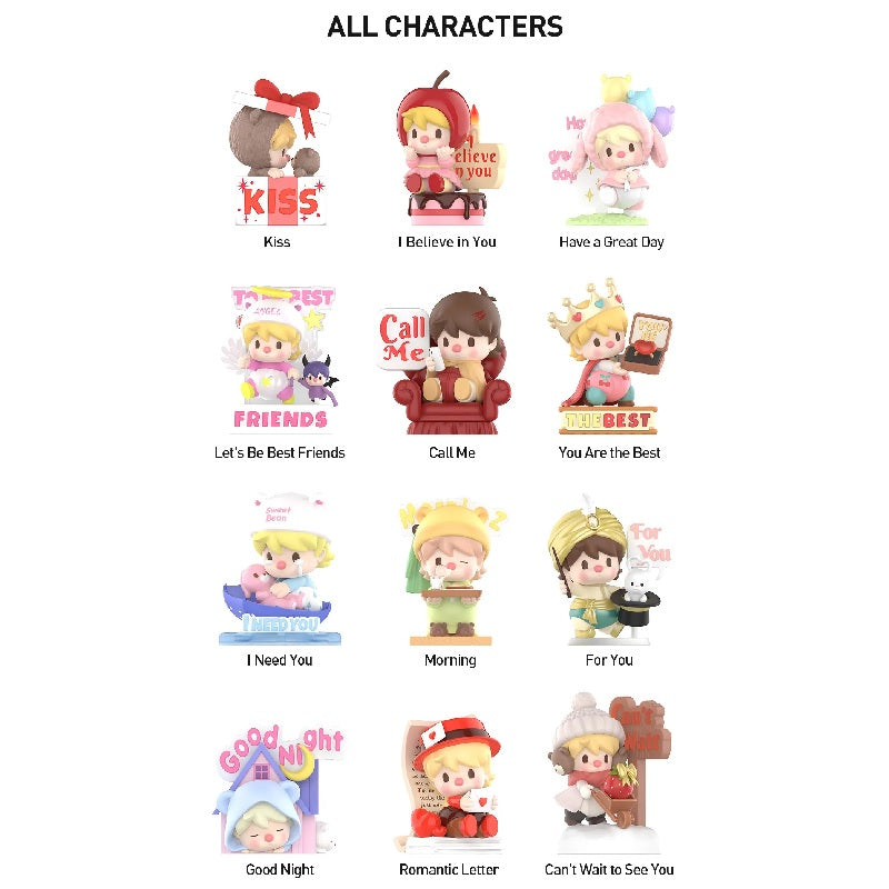 POP MART Sweet Bean The Language of Love Series Figures [1 Sealed Case] - Fugitive Toys