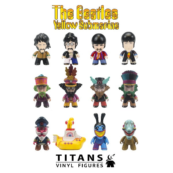 Titans The Beatles Yellow Submarine Vinyl Figures: (1 Blind Box) - Fugitive Toys