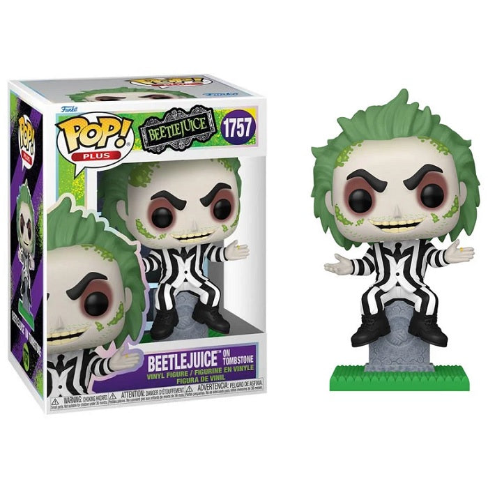 Beetlejuice Pop! Plus Figure Beetlejuice on Tombstone [1757] - Fugitive Toys