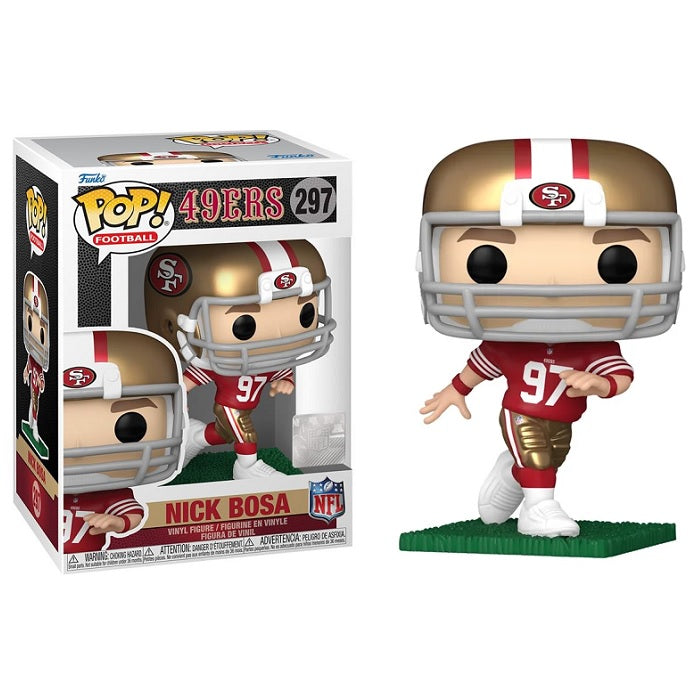 NFL Pop! Vinyl Figure Nick Bosa [San Francisco 49ers] [Running] [Red and Gold Uniform] [297] - Fugitive Toys
