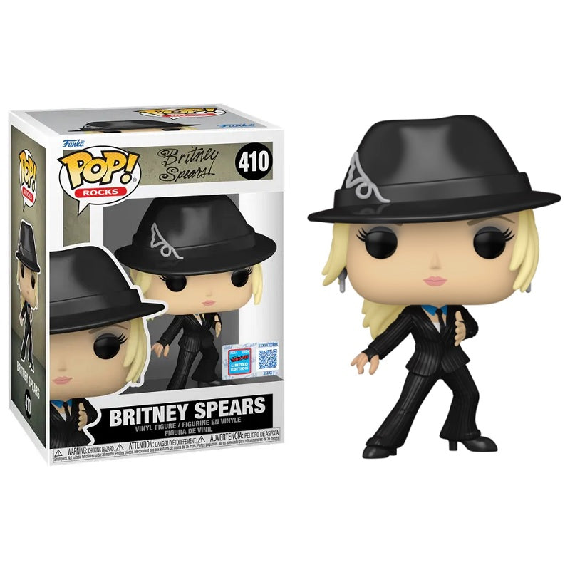 Rocks Pop! Vinyl Figure Britney Spears in Tuxedo [Me Against the Music] [NYCC 2024] [410] - Fugitive Toys